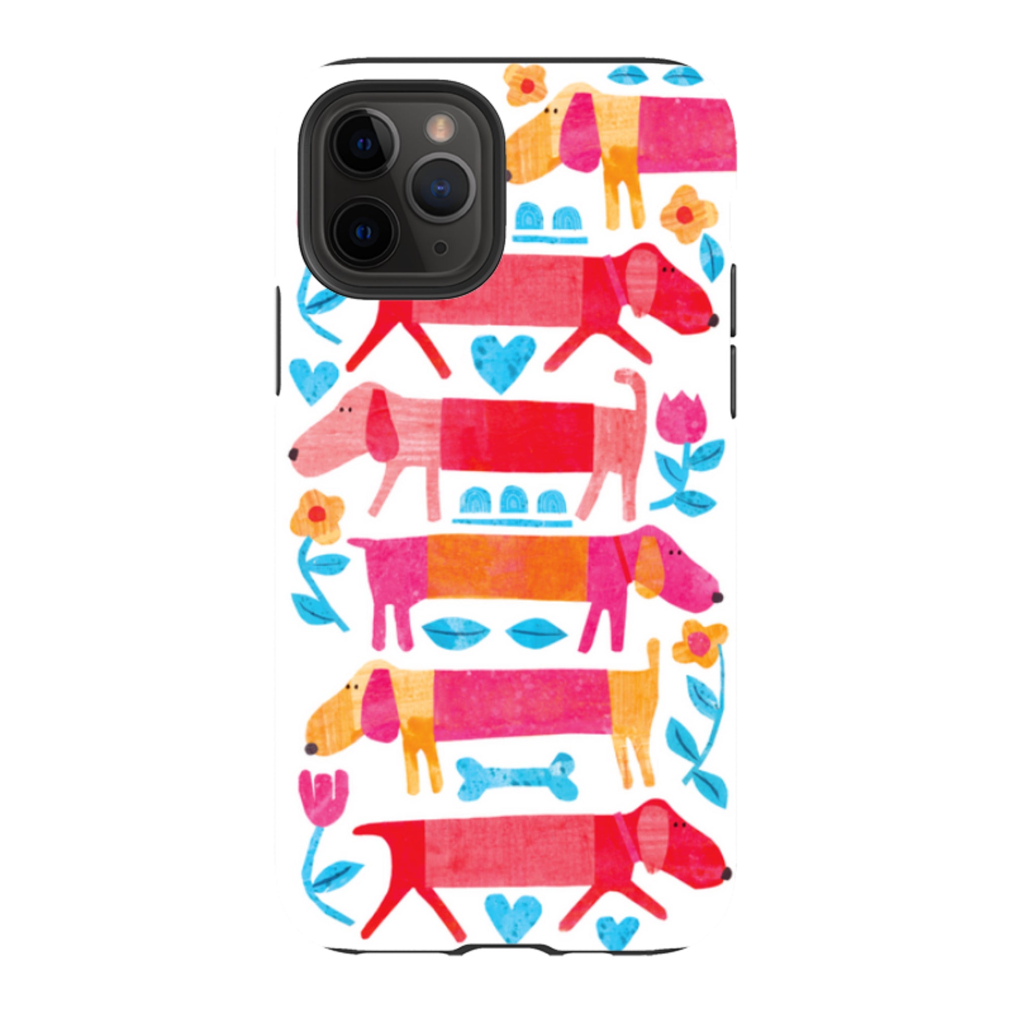 iPhone Tough Case - Sausage Dog By Tracey English