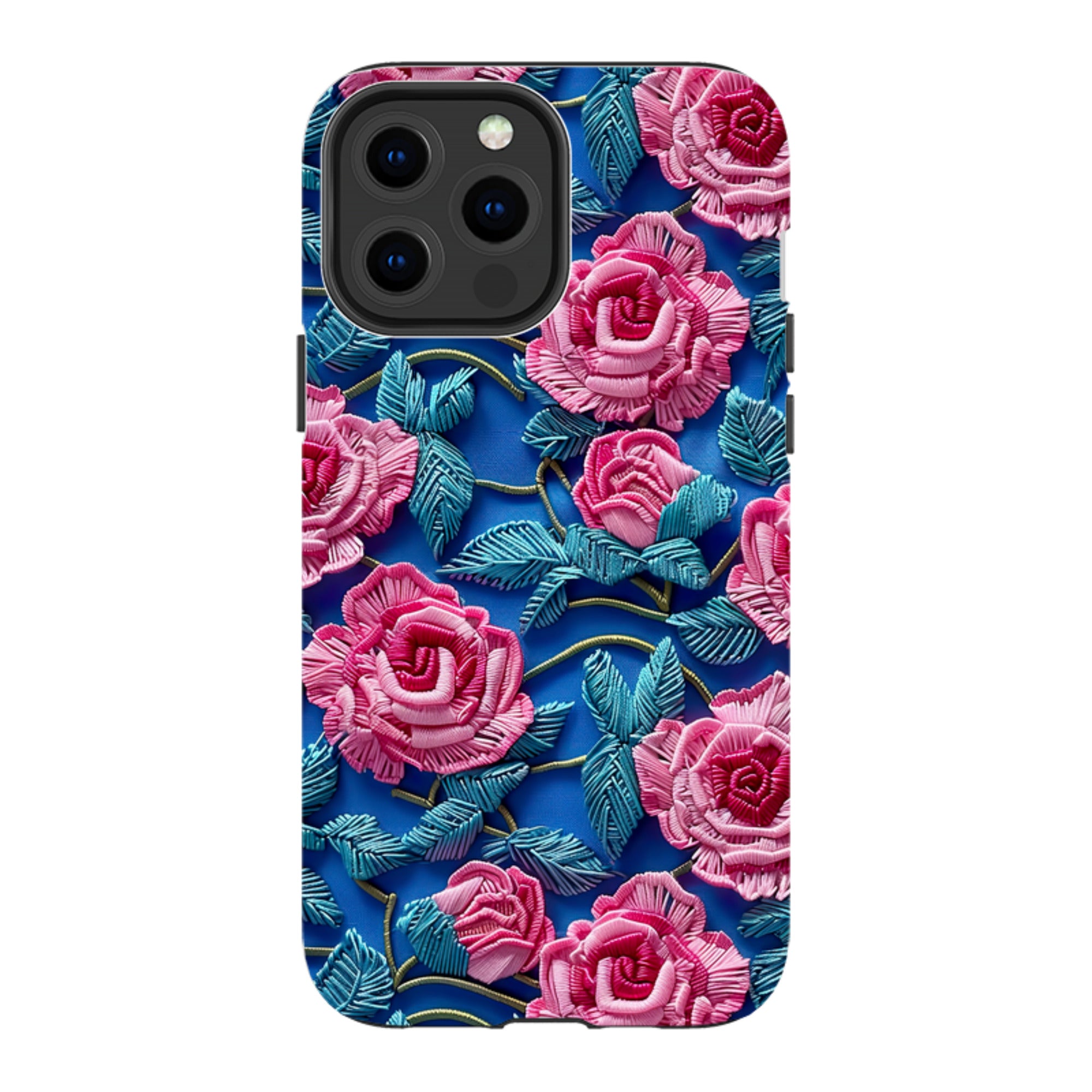 iPhone MagSafe Tough Case - Blue Summer Roses