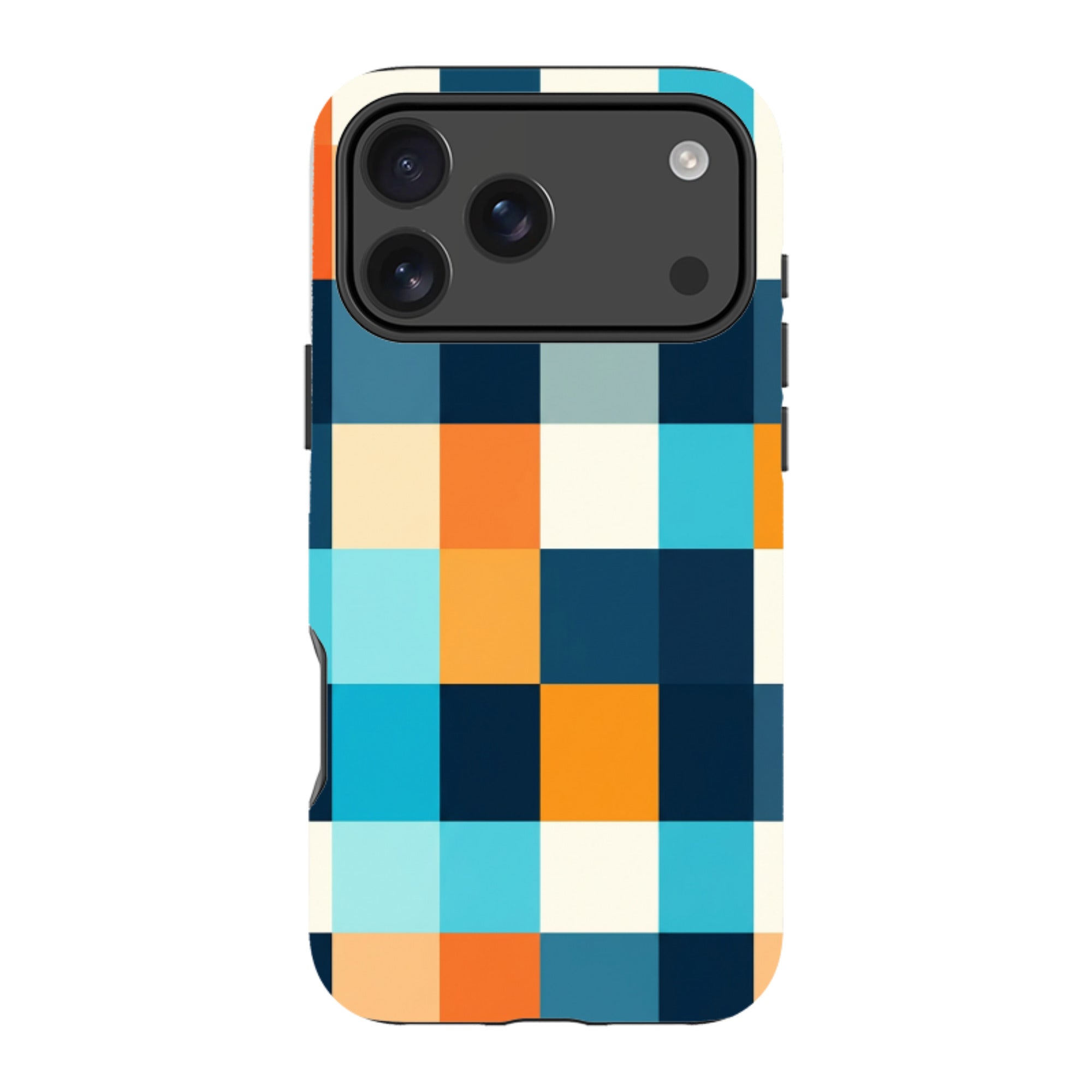 iPhone MagSafe Tough Case - Navy Blue & Orange