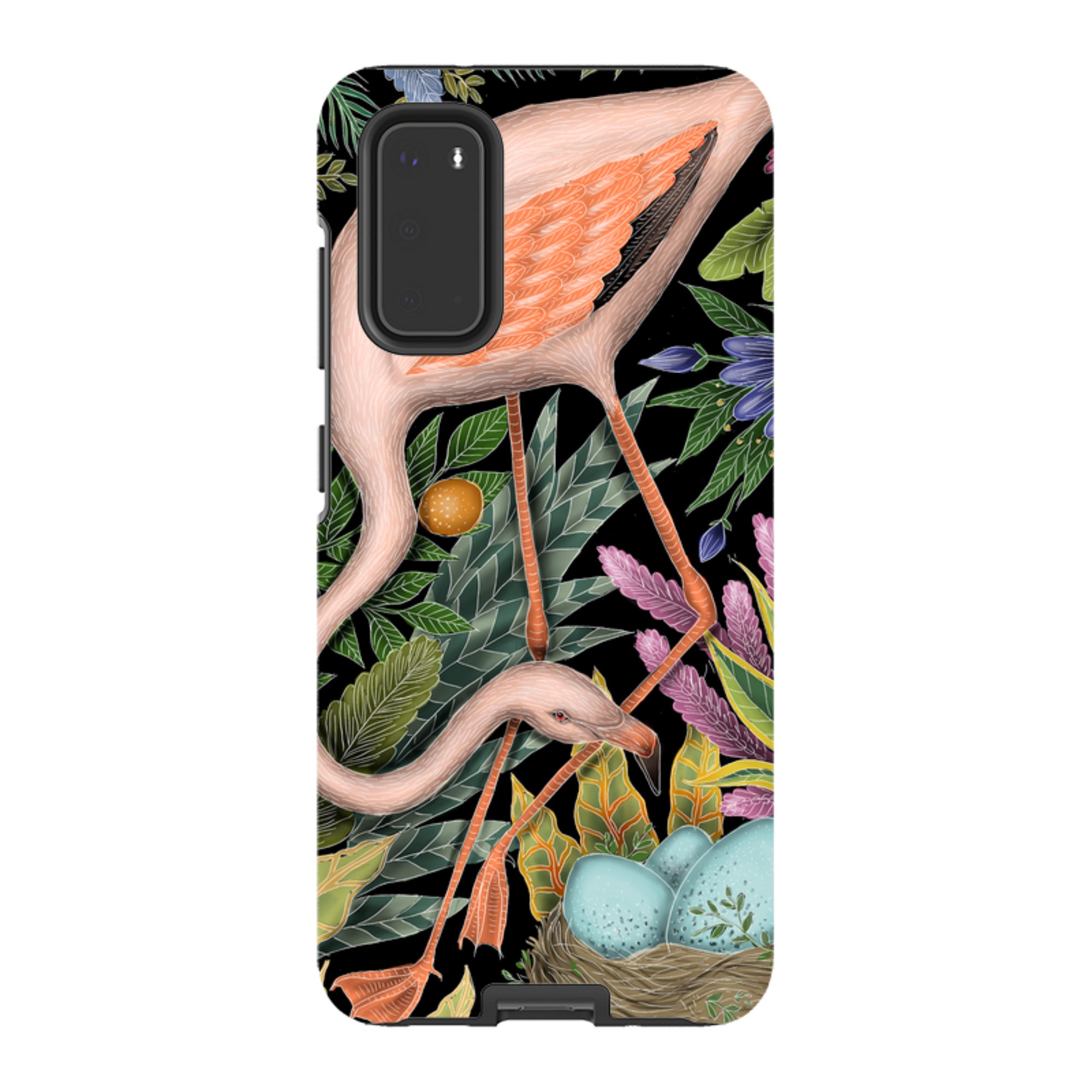 Samsung Tough Case - Flamingo By Catherine Rowe