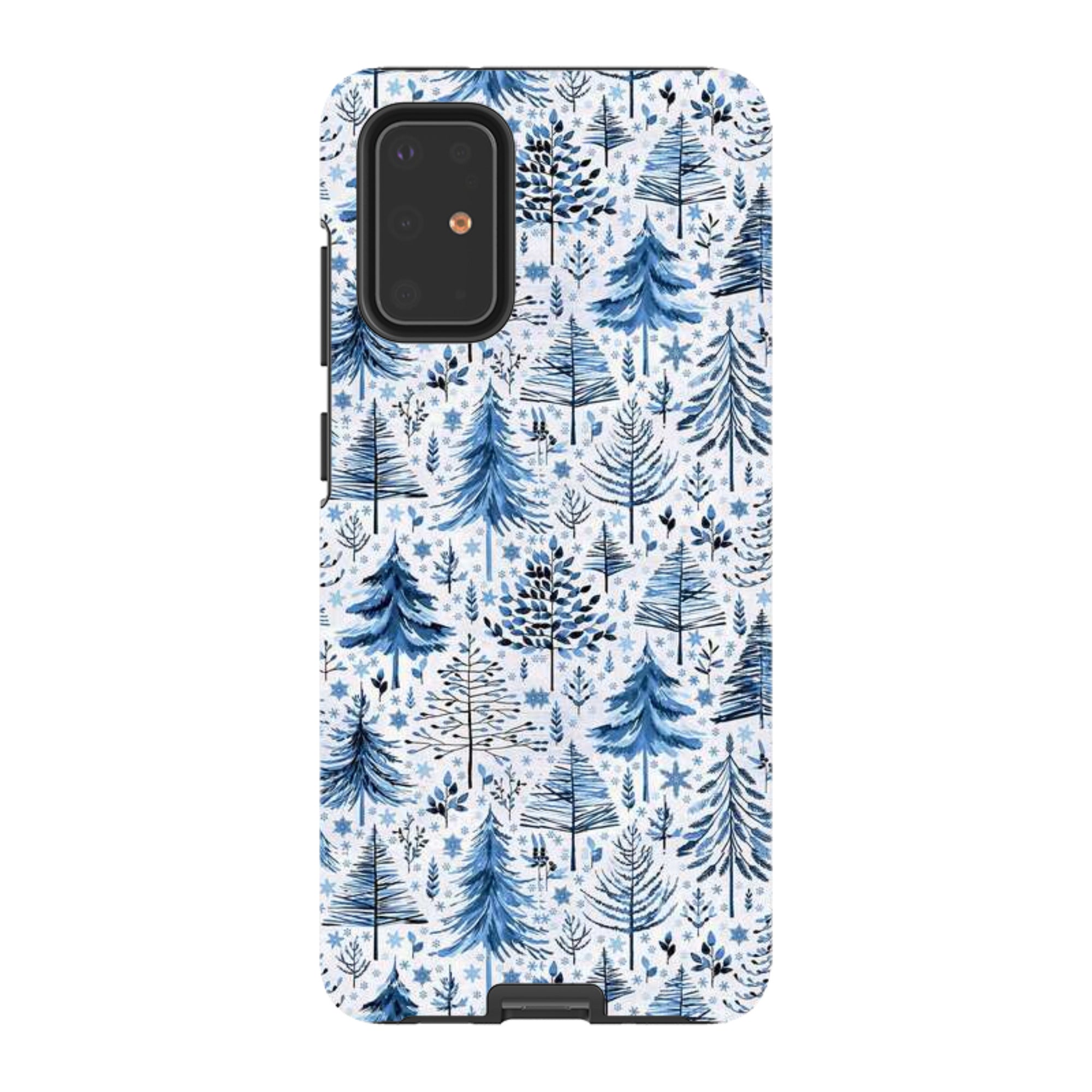 Samsung Tough Case - Blue Xmas Trees By Elisabeth Haager