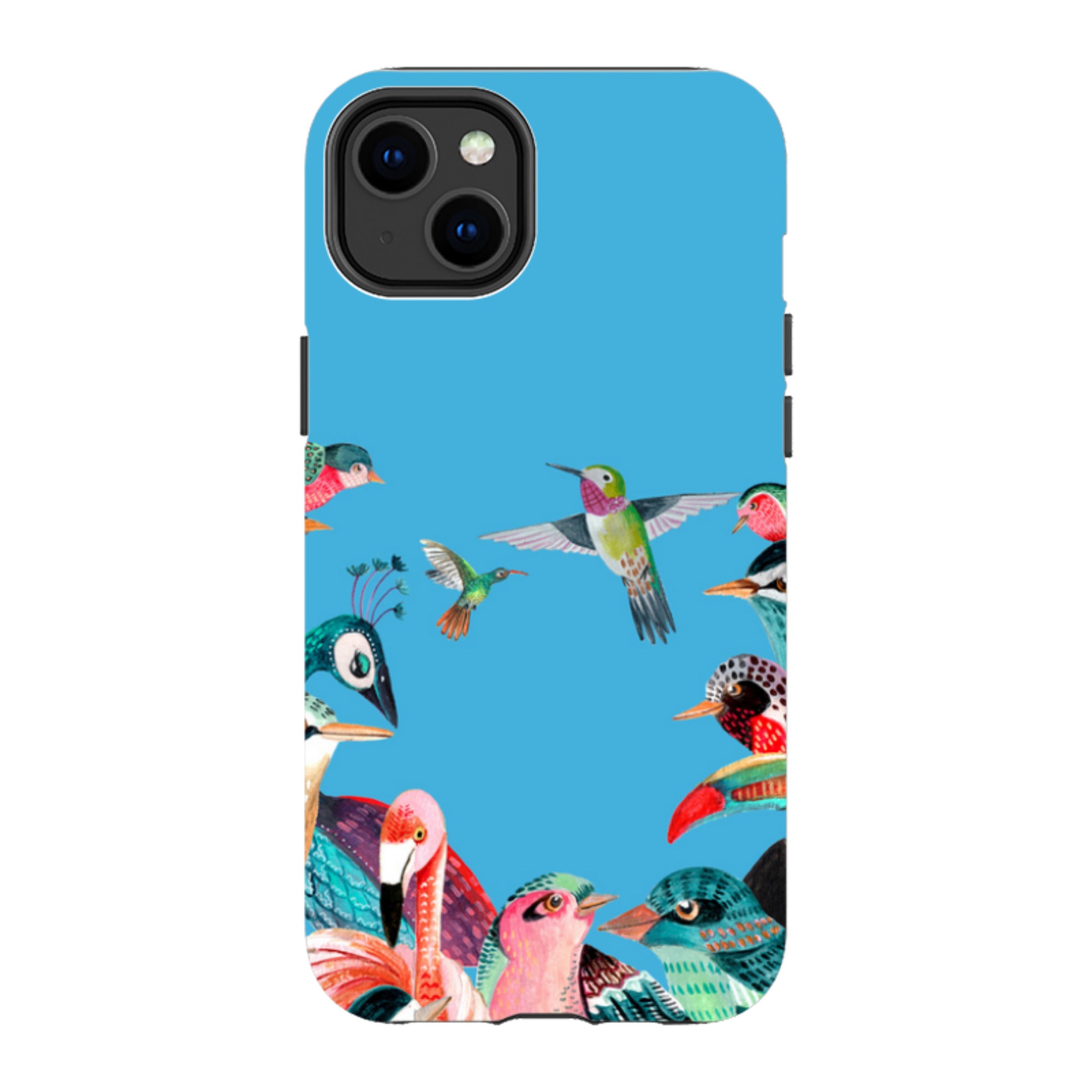 iPhone Tough Case - Blue Birds By Caroline Bonne Muller