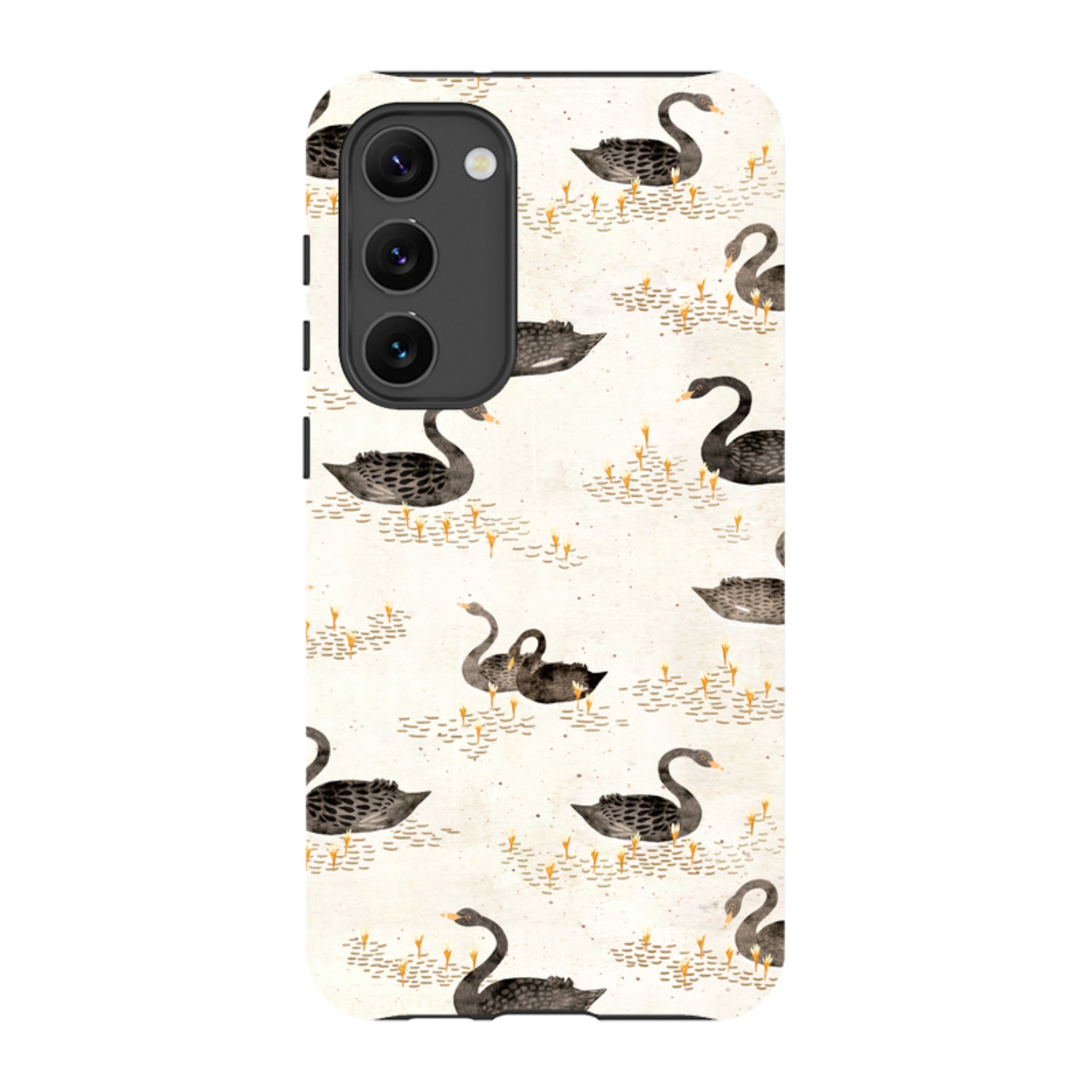 Samsung Tough Case - Swans Cream By Katherine Quinn
