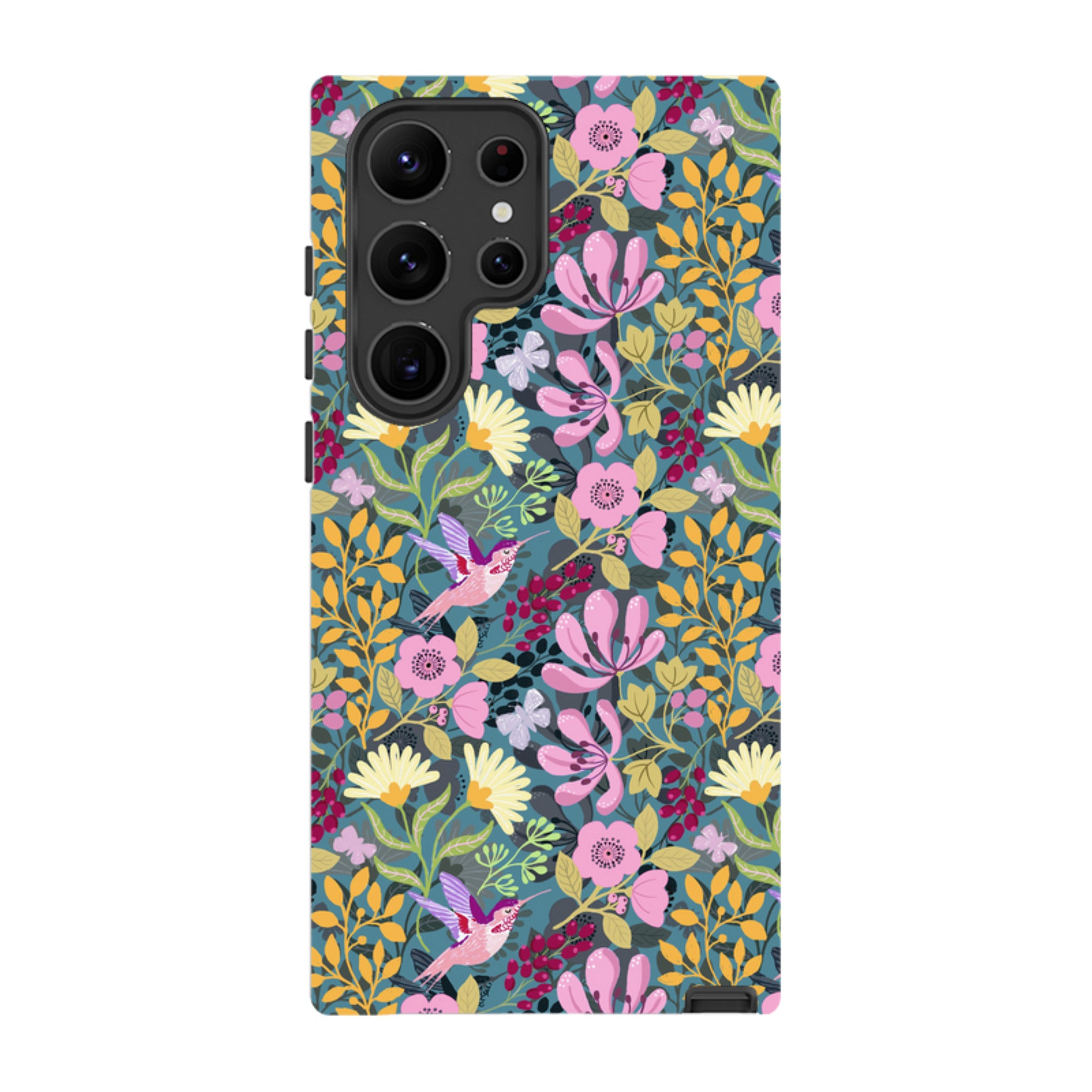 Samsung Tough Case - Hummingbird Pattern By Bex Parkin