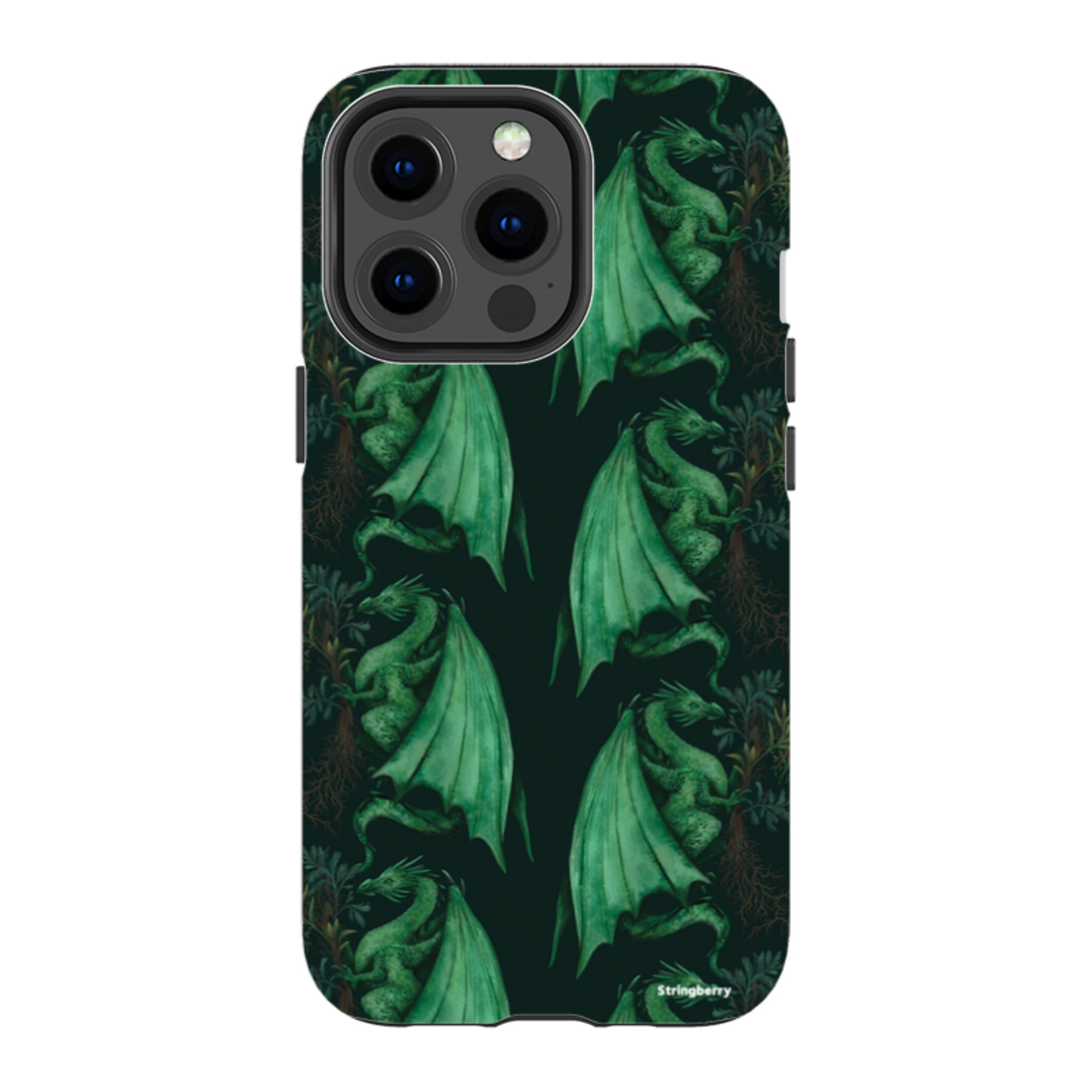 iPhone Tough Case - Arbor Dragon Pattern By Anna Stead