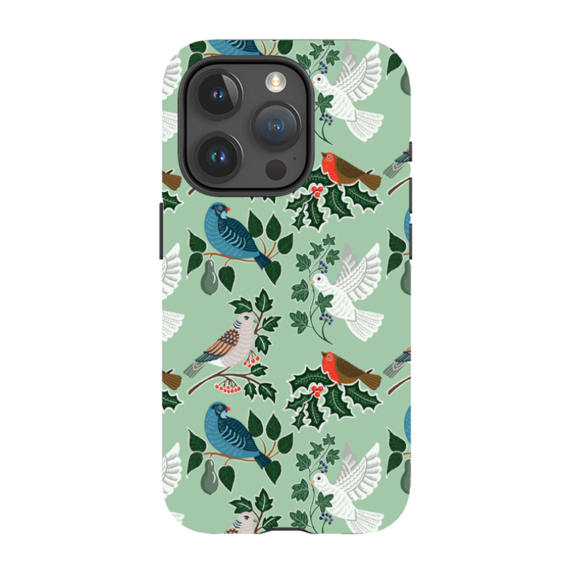 iPhone Tough Case - Winter Birds-1 By kate Heiss