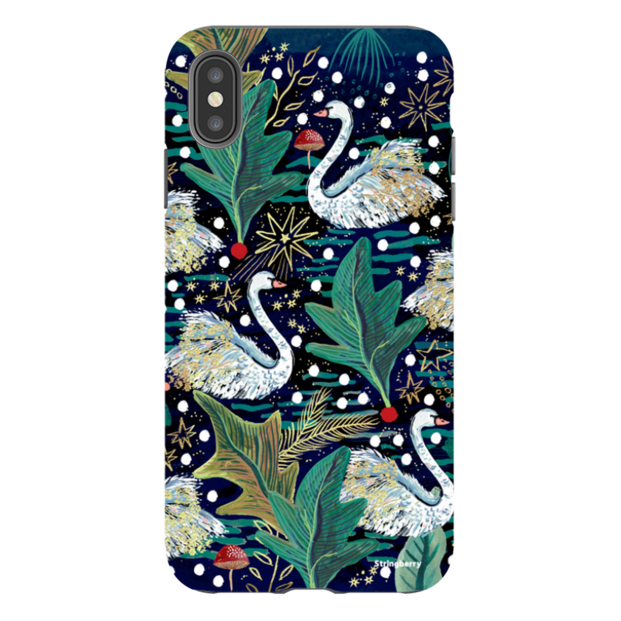 iPhone Tough Case - Swan By Emma Frances Grant