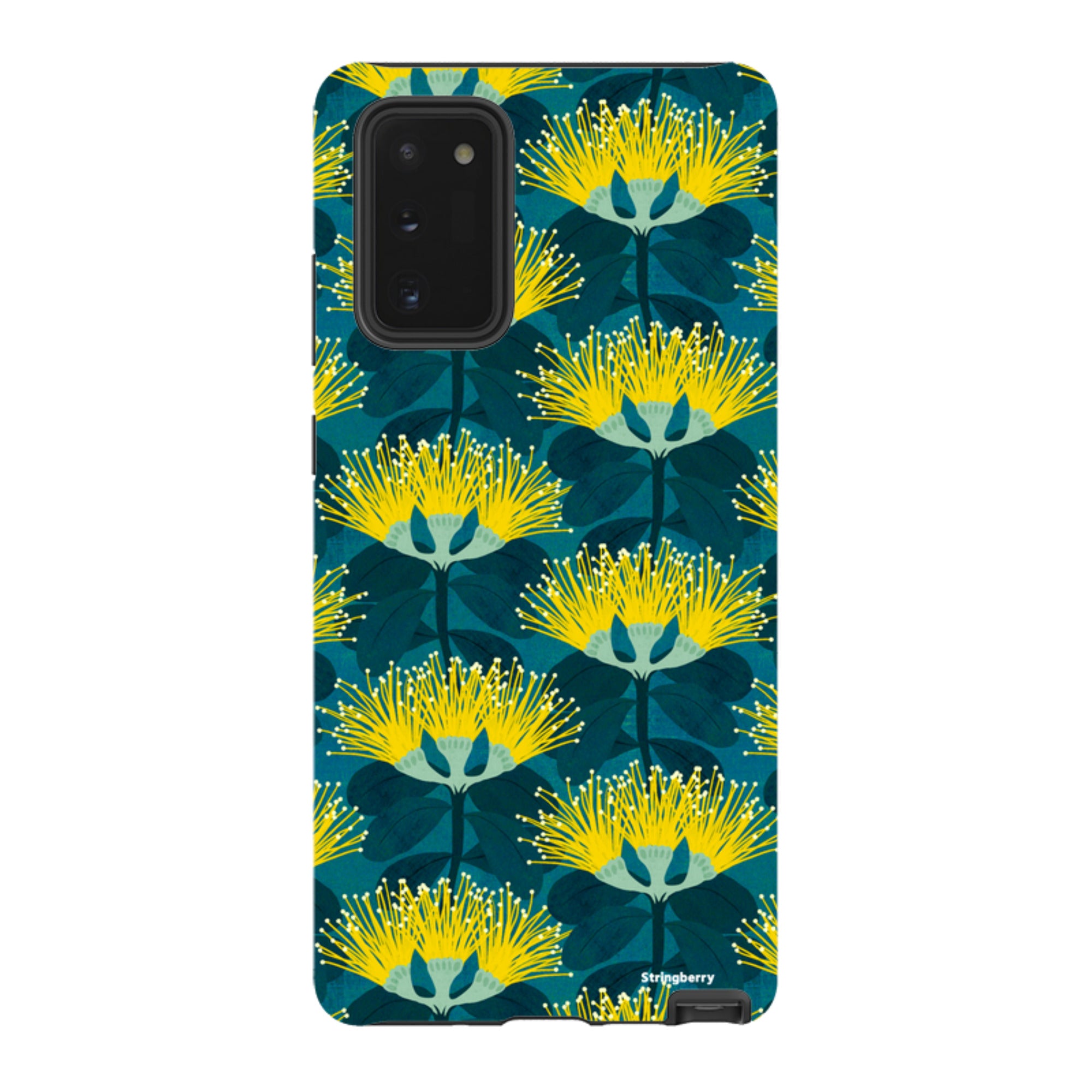 Samsung Tough Case - Pohutukawa Yellow And Blue By Katherine Quinn