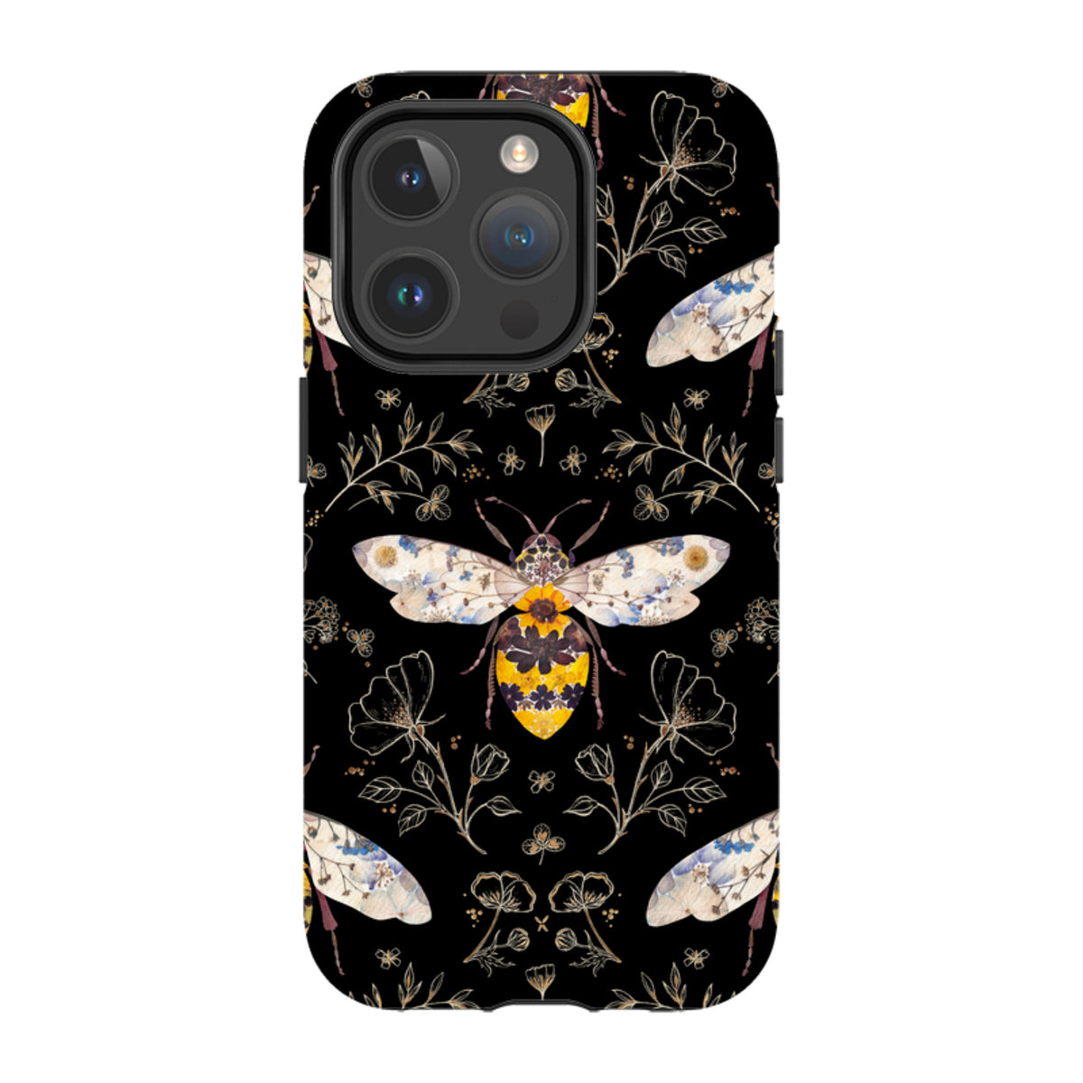 iPhone MagSafe Tough Case - Midnight Bumble Bee By Helen Ahpornsiri