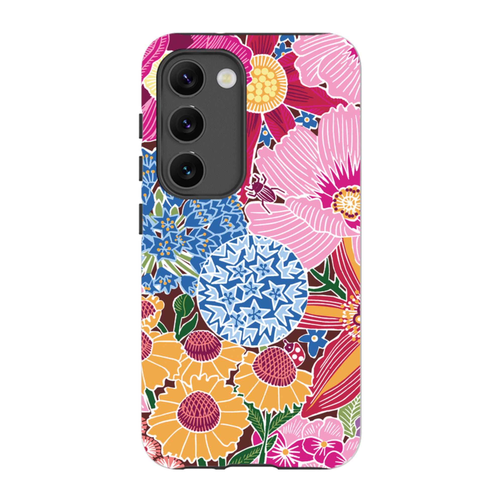 Samsung Tough Case - Jigsaw Floral 2 By kate Heiss