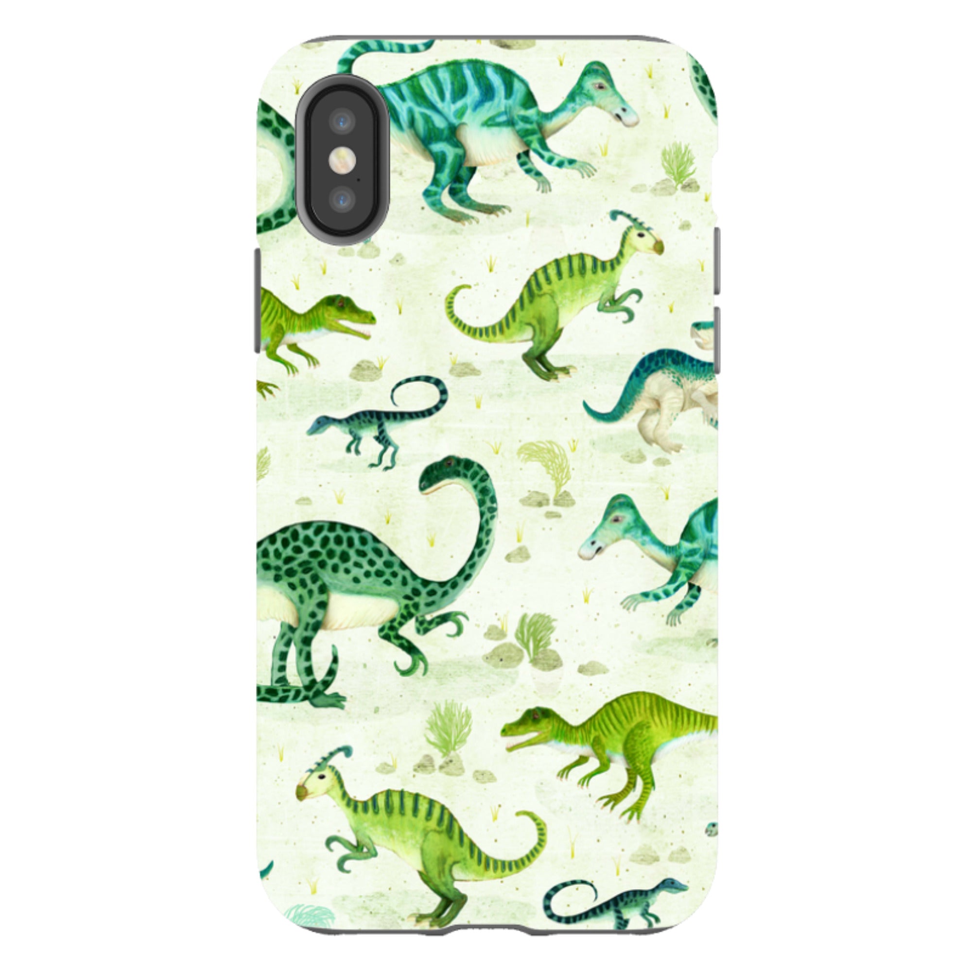 iPhone Tough Case - Dinoland By Katherine Quinn