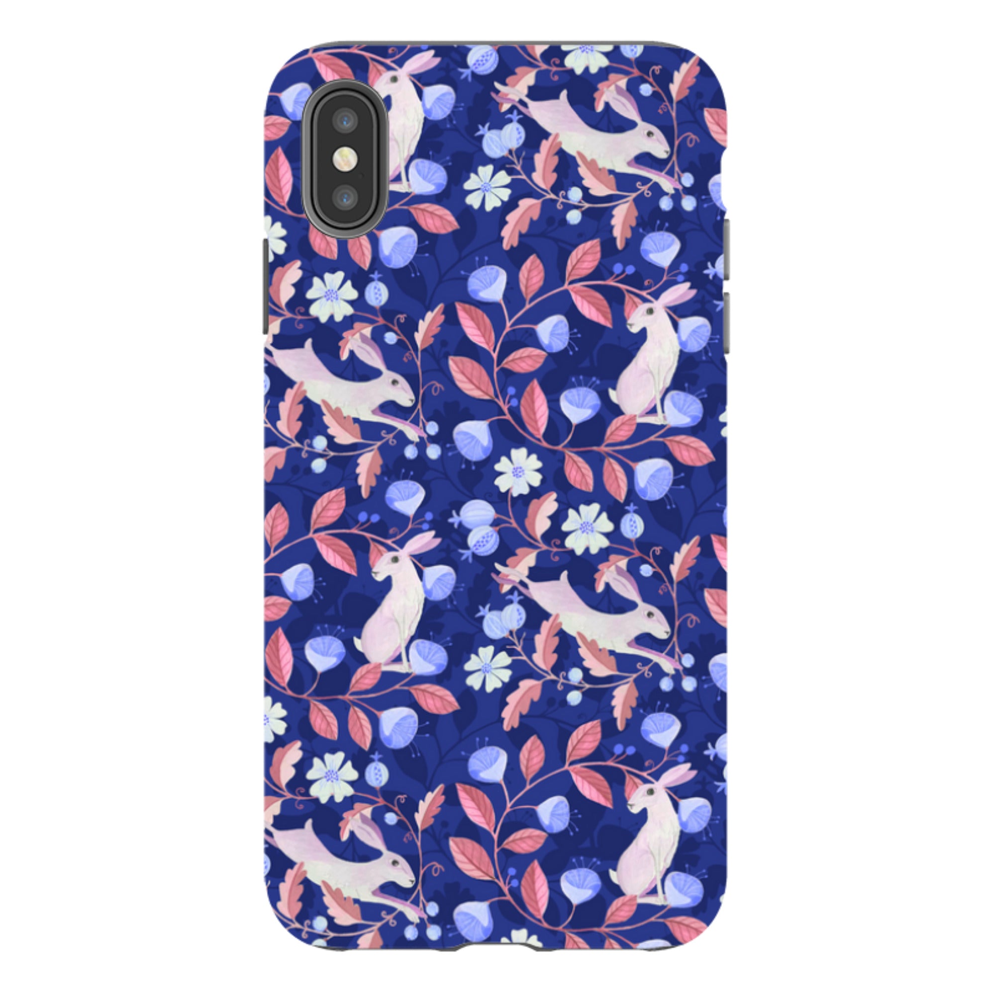 iPhone Tough Case - Hare Pattern By Bex Parkin