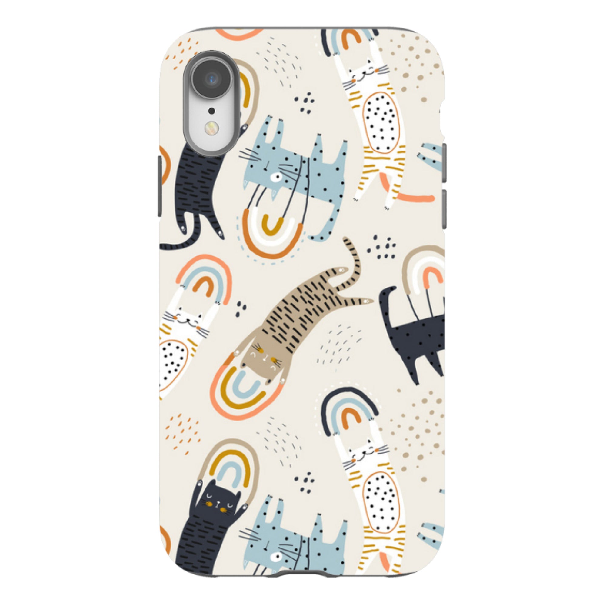 iPhone Tough Case - Rainbow Cats