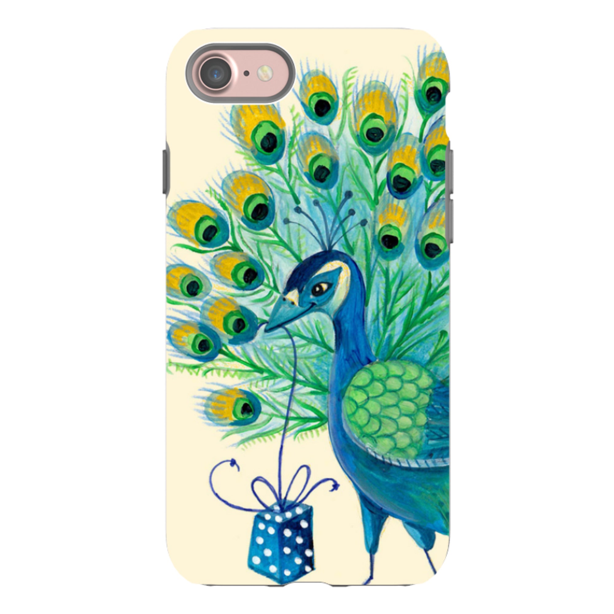 iPhone Tough Case - Peacock Present By Caroline Bonne Muller