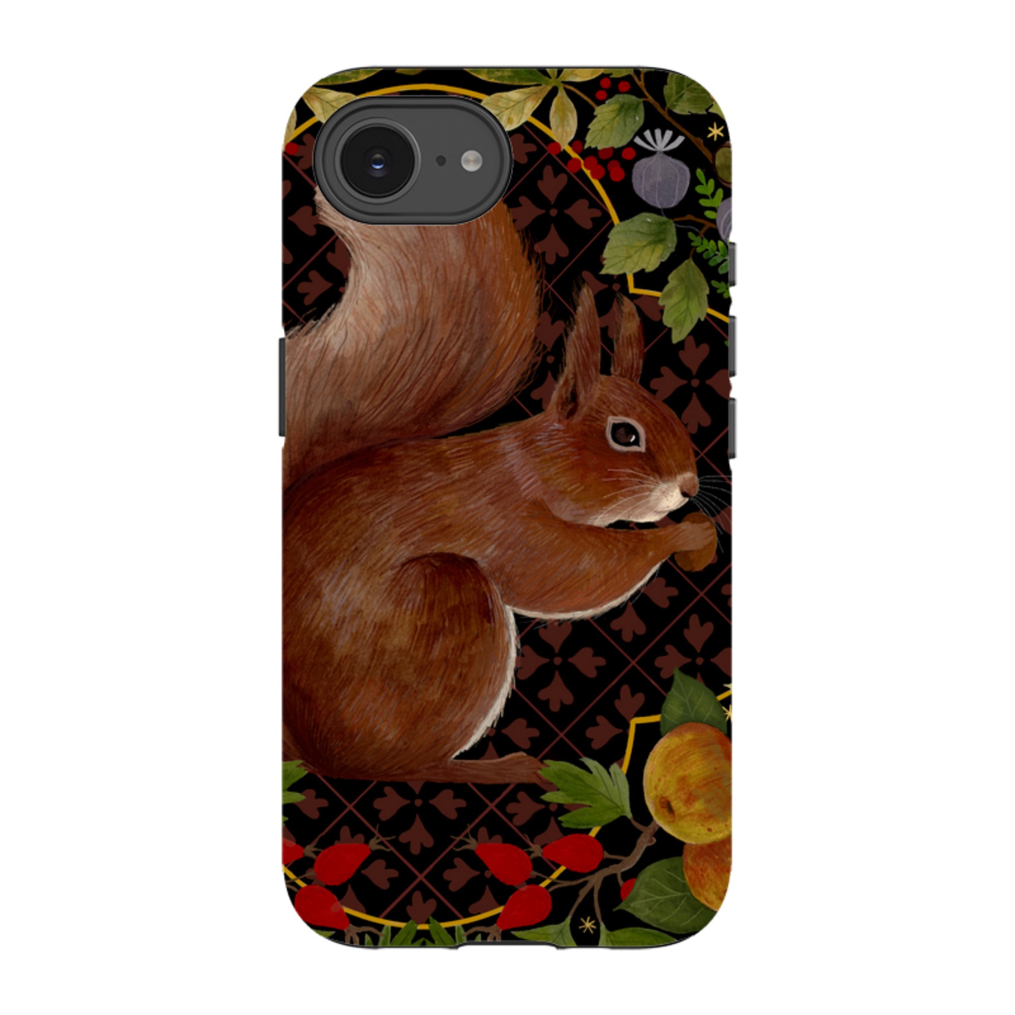 iPhone Tough Case - Squirrel Border By Bex Parkin