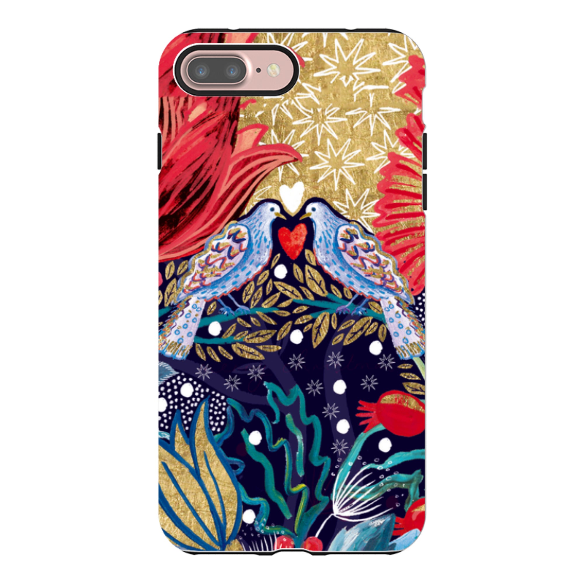 iPhone Tough Case - Turtle Doves By Emma Frances Grant