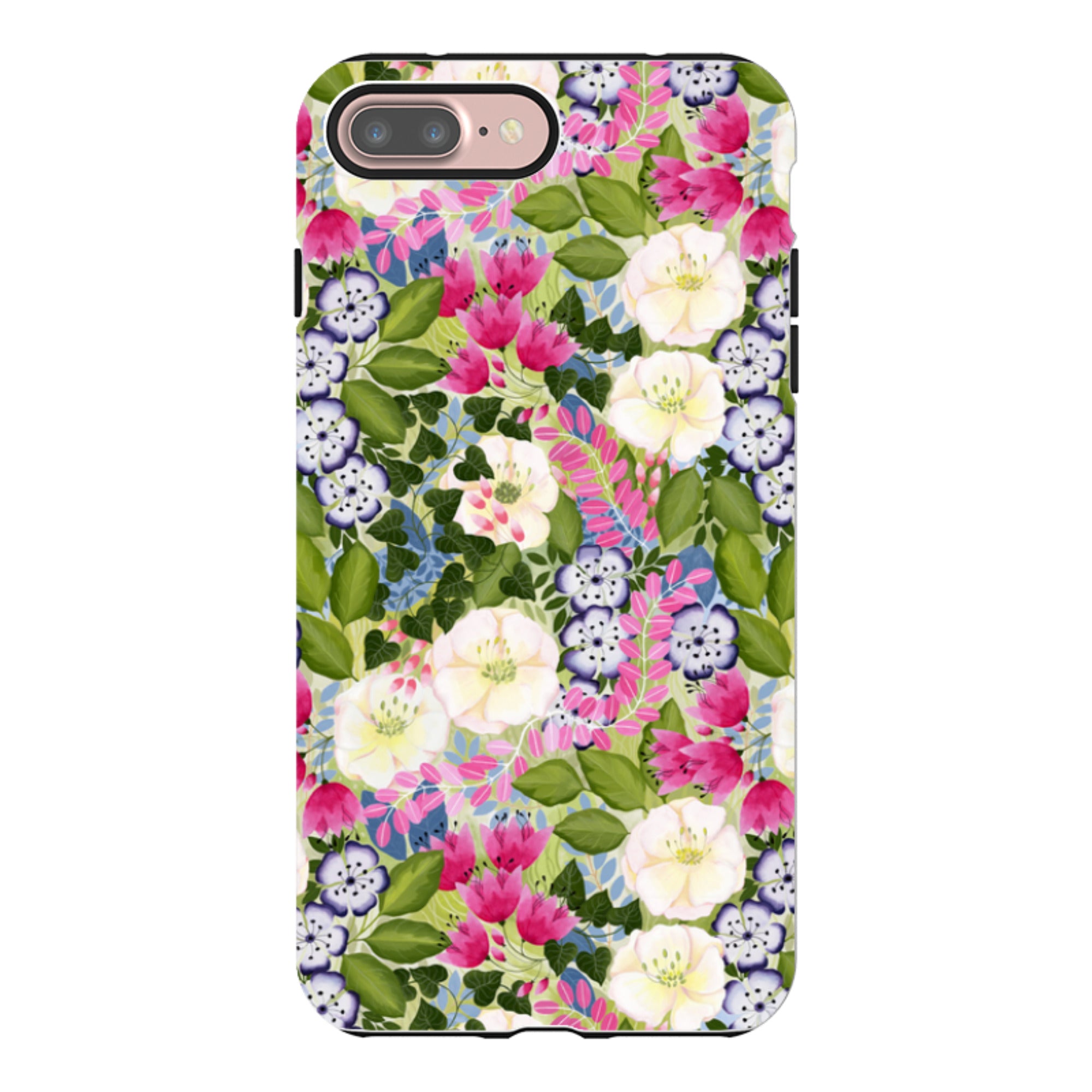 iPhone Tough Case - Pink Flowers By Bex Parkin