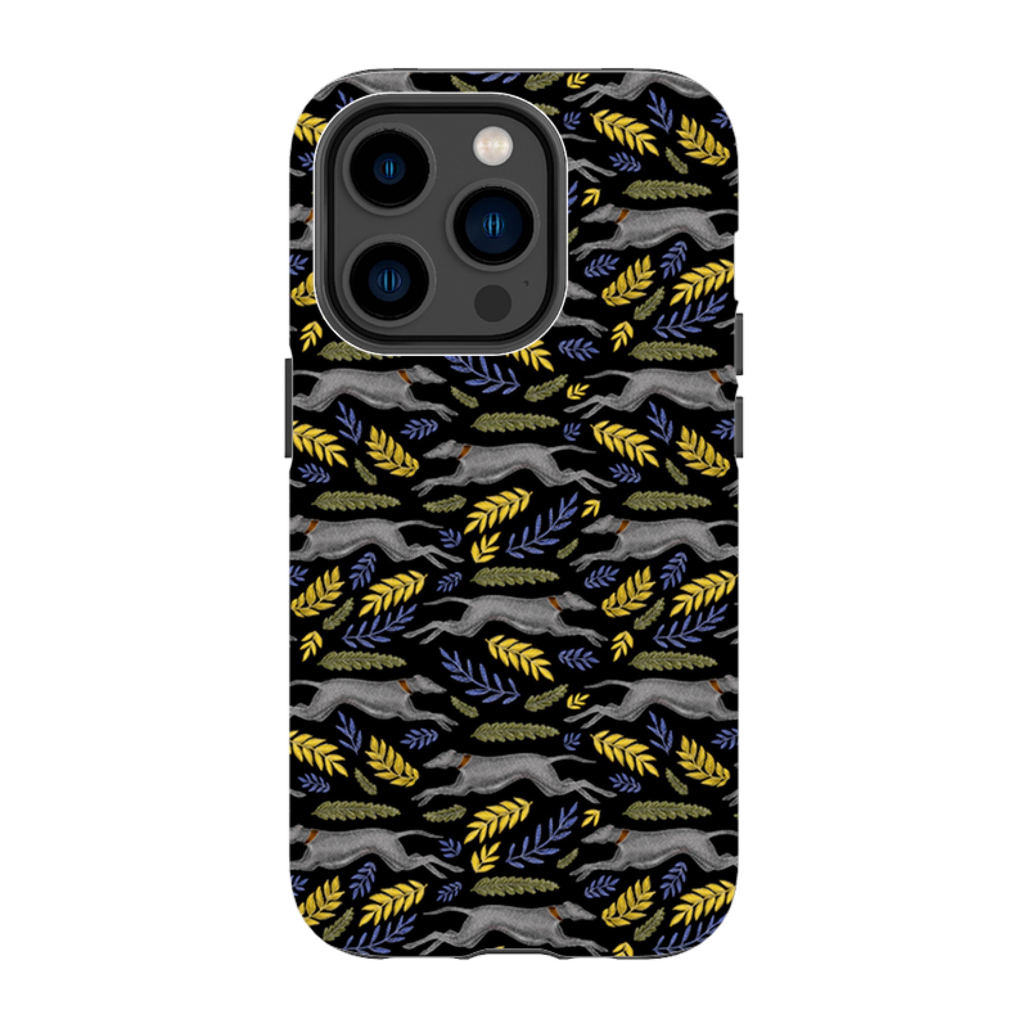 iPhone Tough Case - Greyhound Pattern By Catherine Rowe