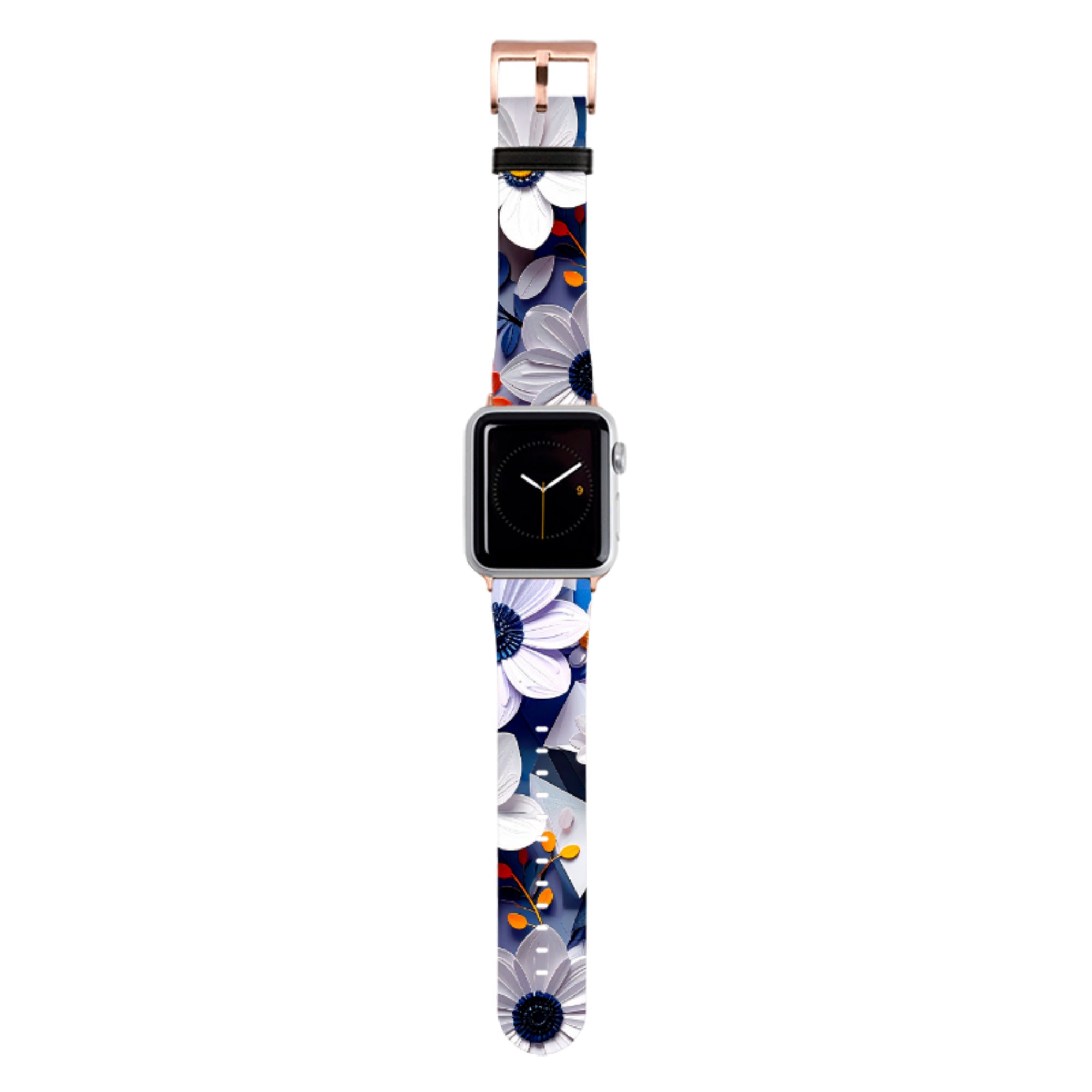 Summer Blue Florals Apple Watch Strap
