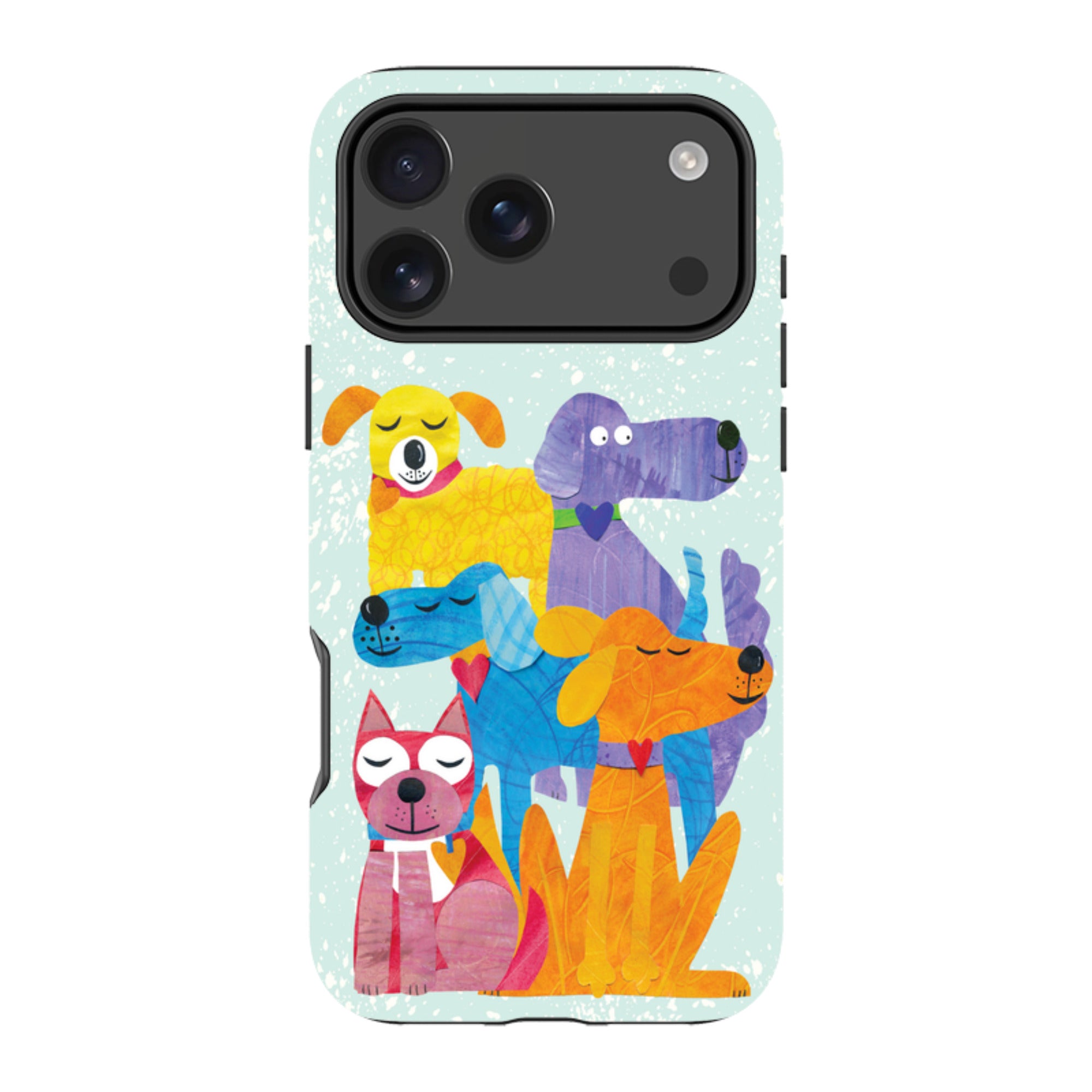 iPhone Tough Case - Patch Work Pups By Tracey English