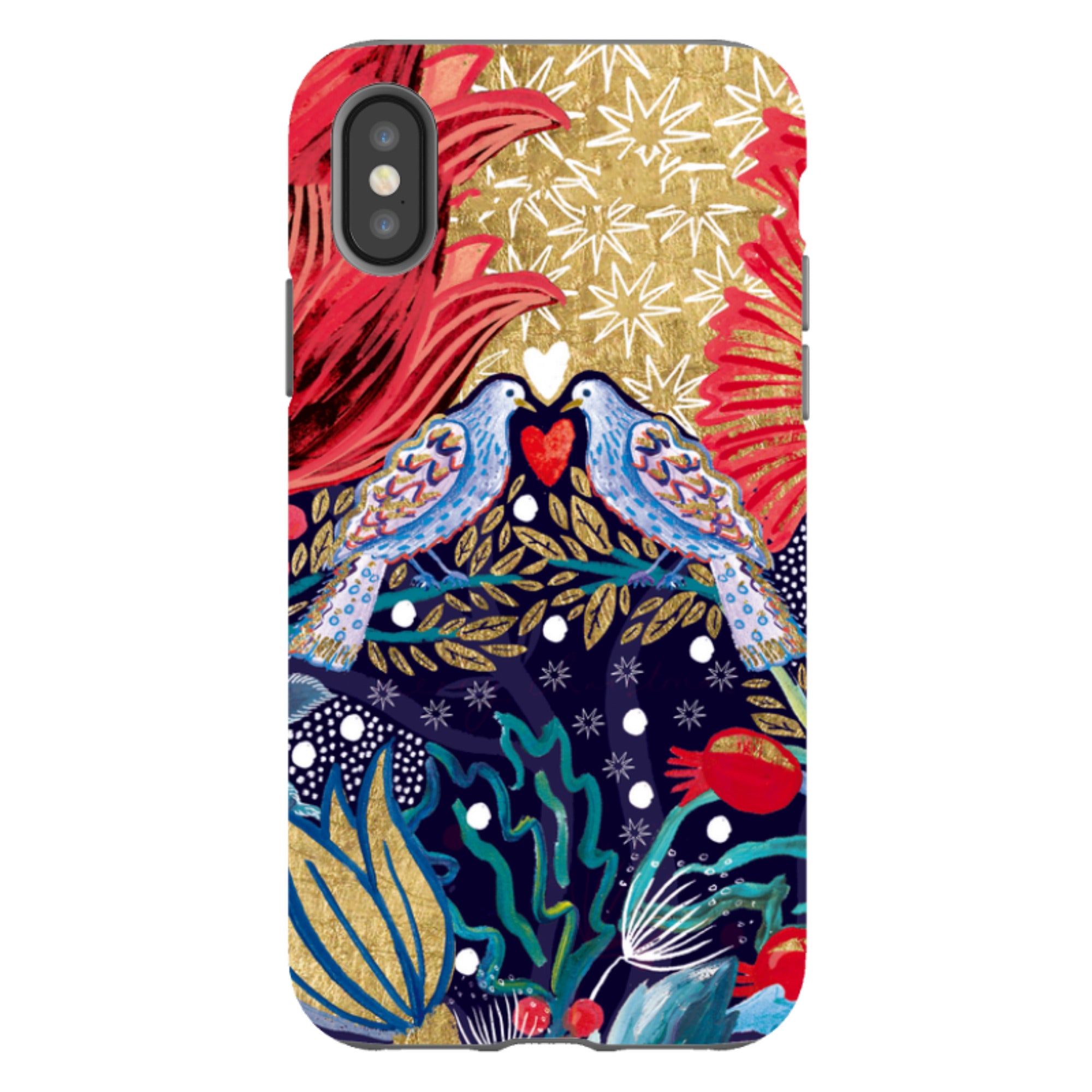 iPhone Tough Case - Turtle Doves By Emma Frances Grant