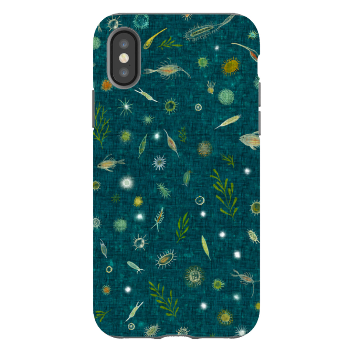 iPhone Tough Case - Plankton - Steel Blue By Katherine Quinn