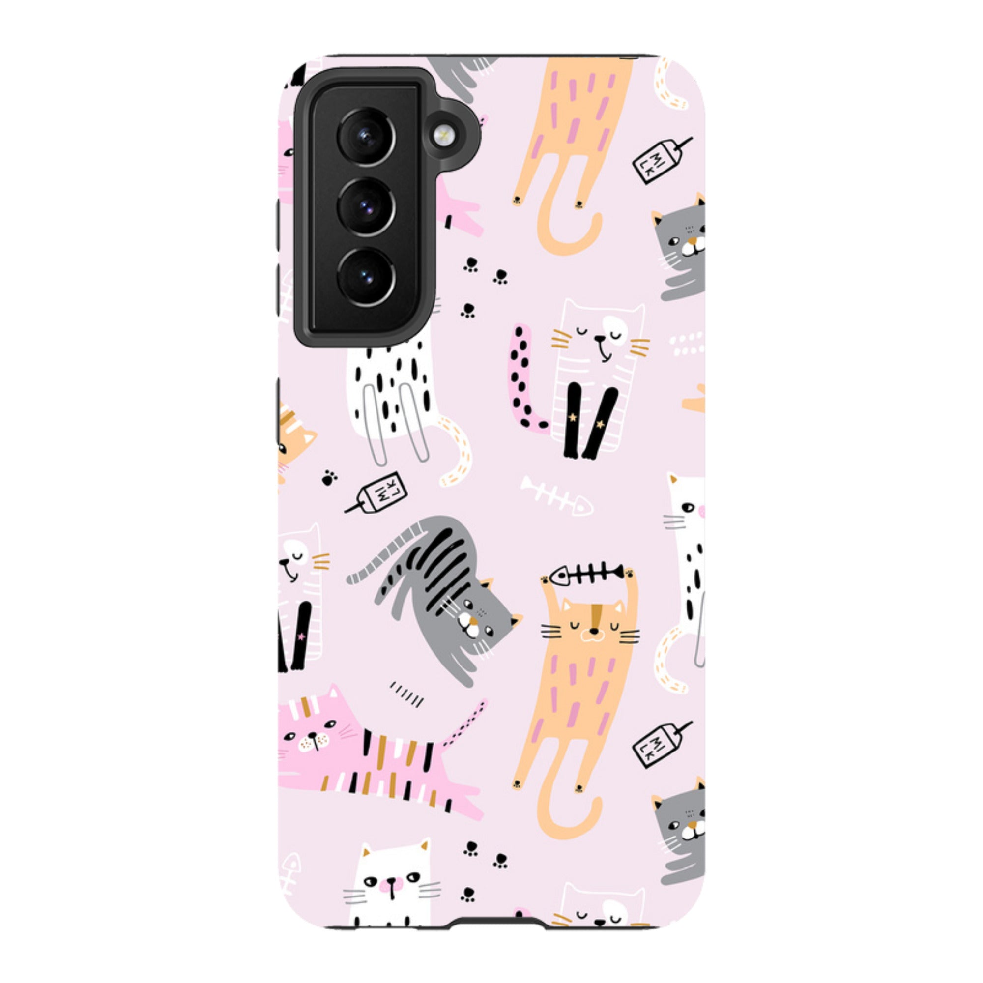 Samsung Tough Case - Cat And Bone Pink