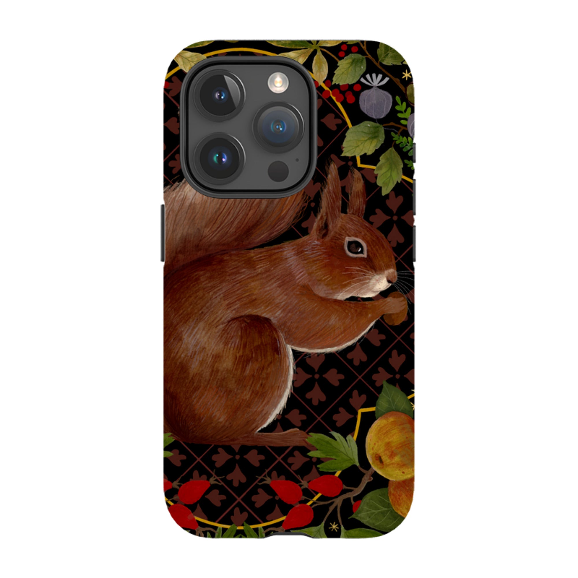 iPhone Tough Case - Squirrel Border By Bex Parkin