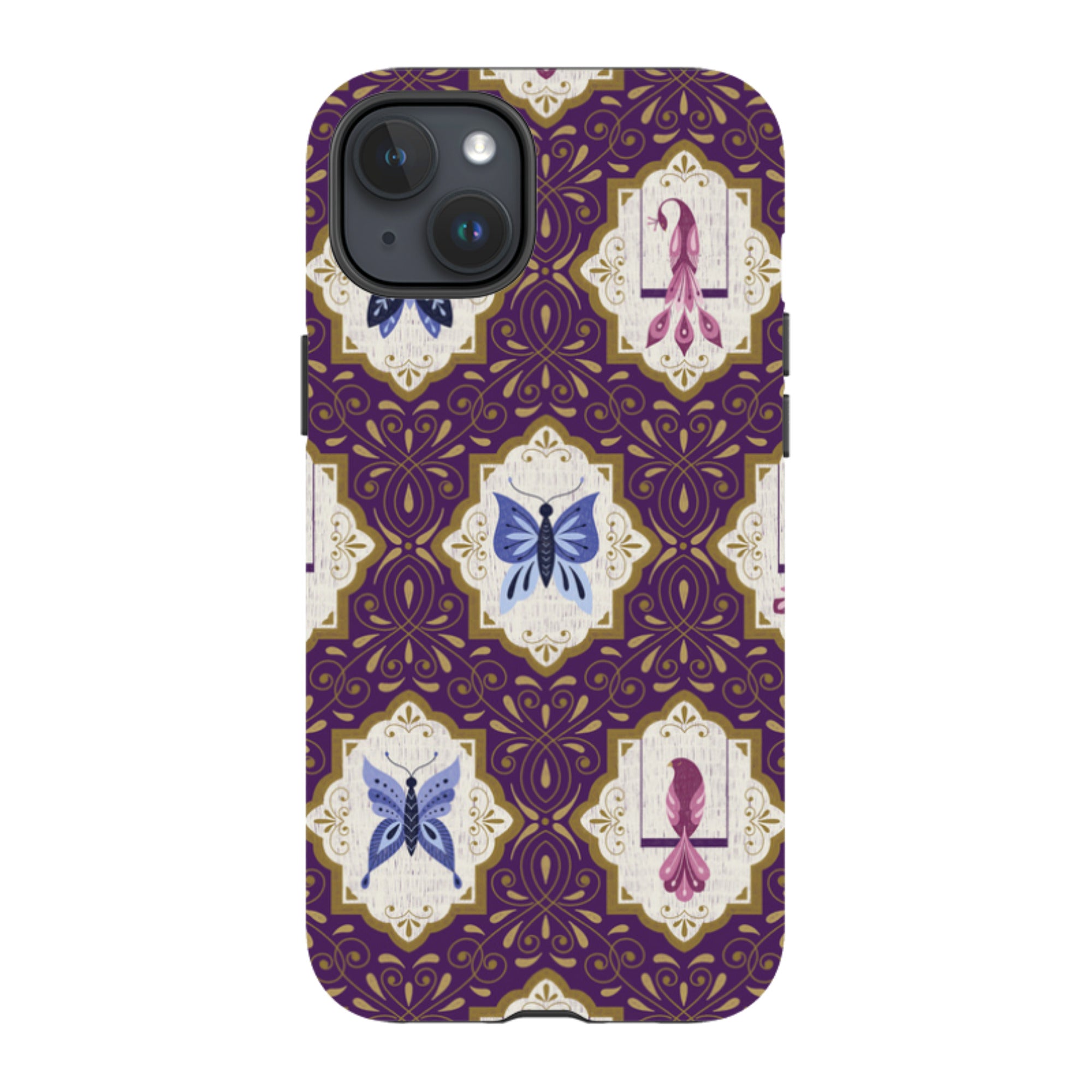 iPhone Tough Case - Wingframes Purple By Jenny Zemanek