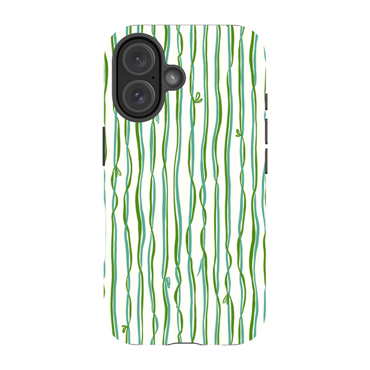 iPhone Tough Case - Ribbons blue and green By Katherine Quinn