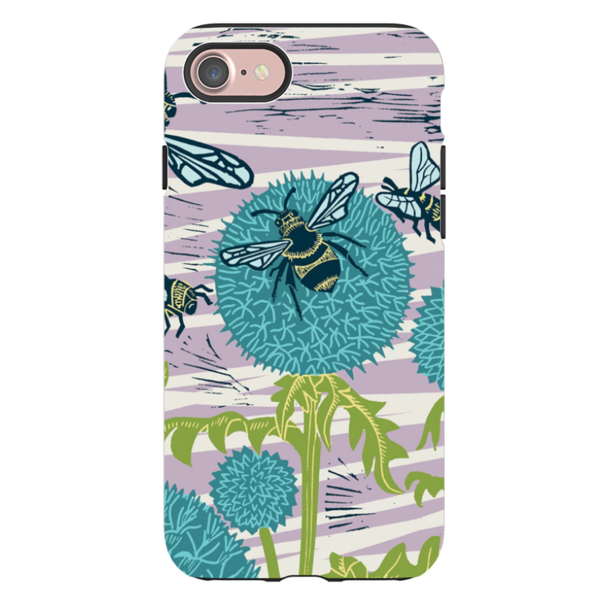 iPhone Tough Case - Pollinating Bees By Kate Heiss
