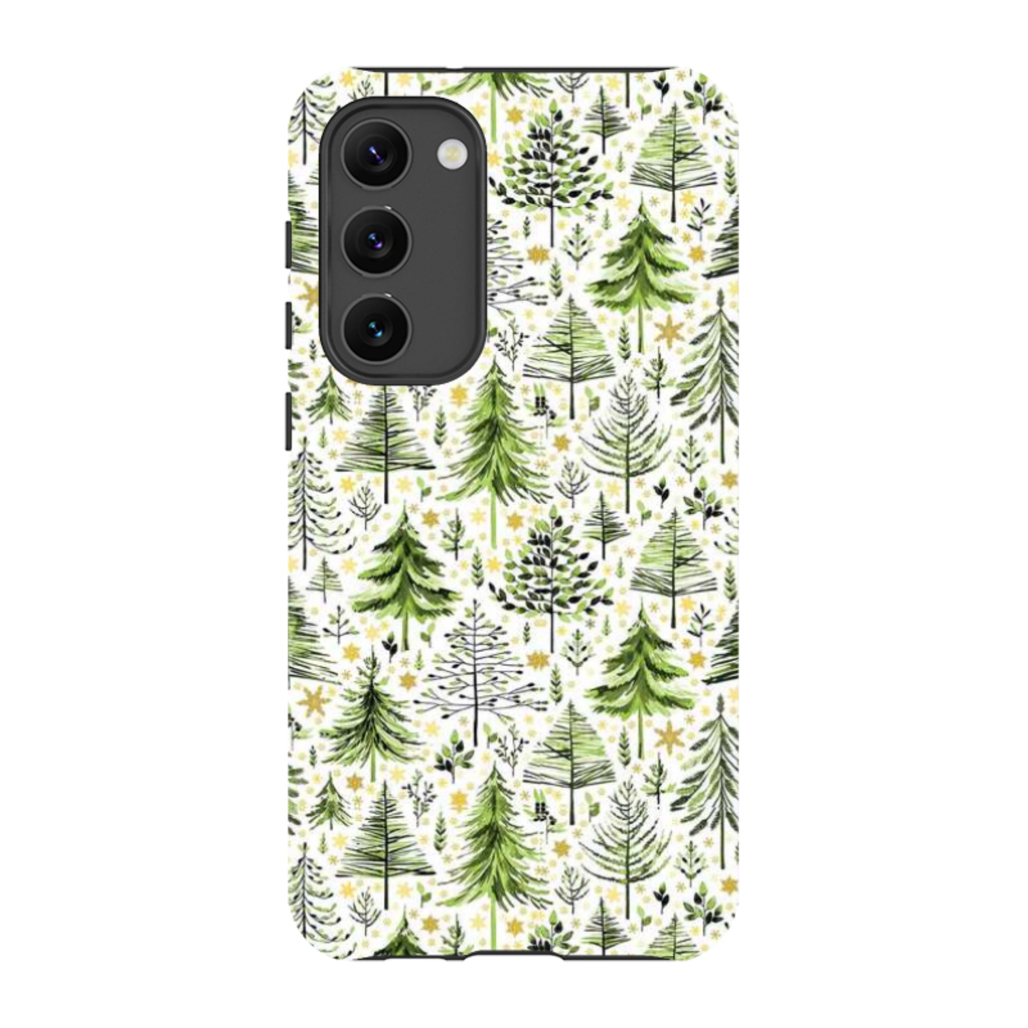 Samsung Tough Case - Green Xmas Trees By Elisabeth Haager