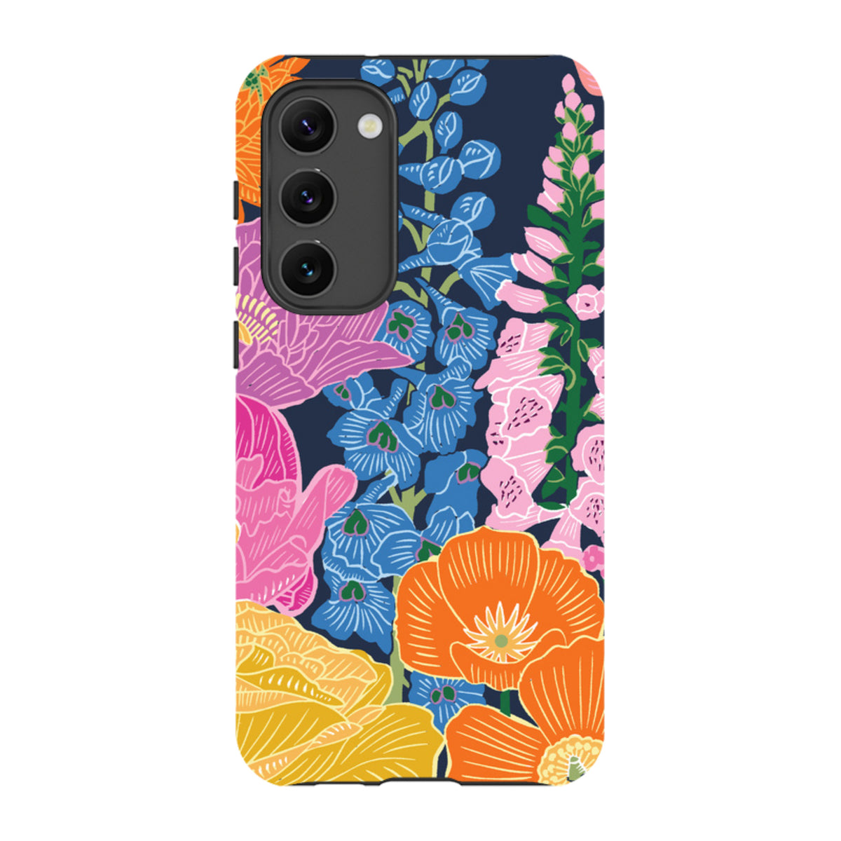 Samsung Tough Case - Flower Garden Navy By Kate Heiss
