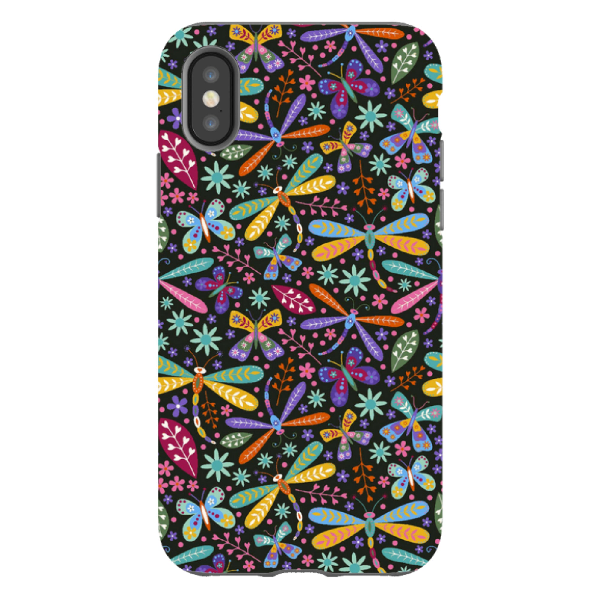 iPhone Tough Case - Dragonflies Multi By Suzy Taylor