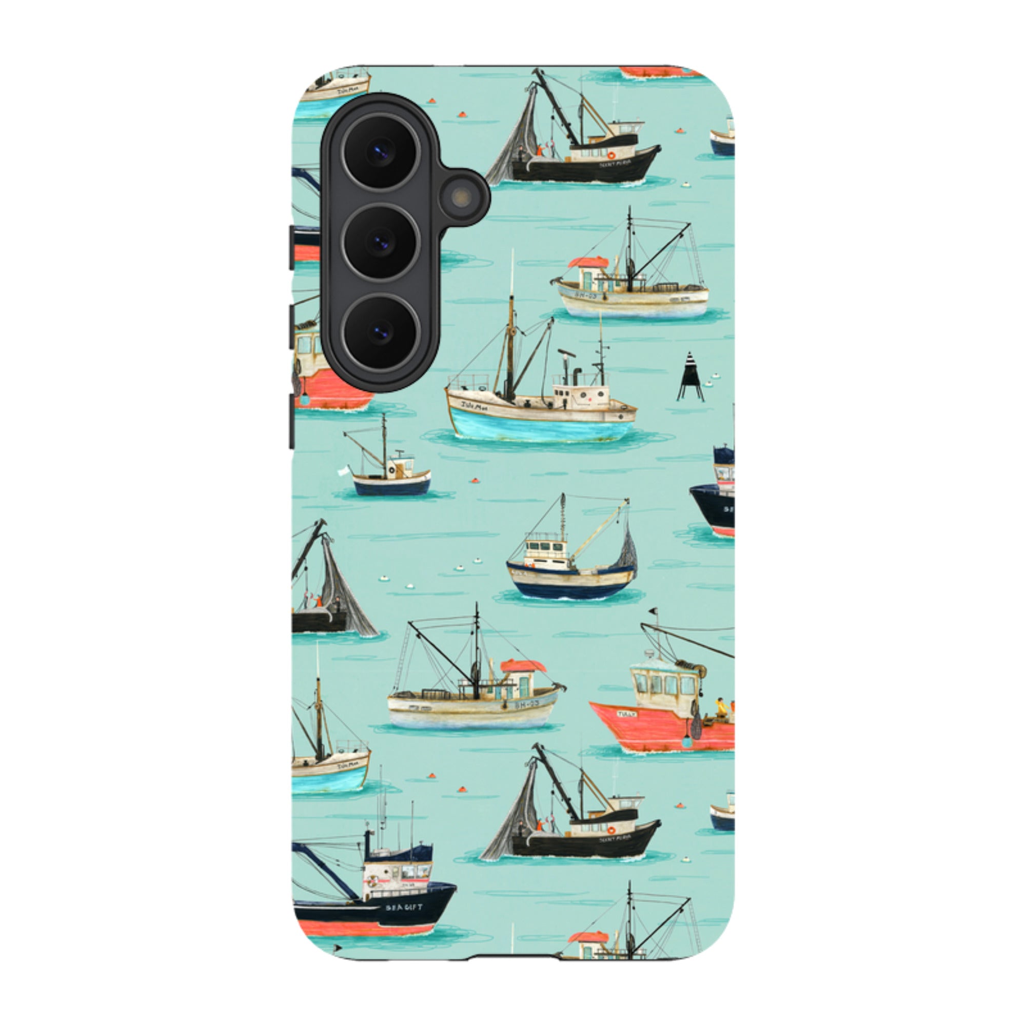 Samsung Tough Case - Fishing Boats By Katherine Quinn