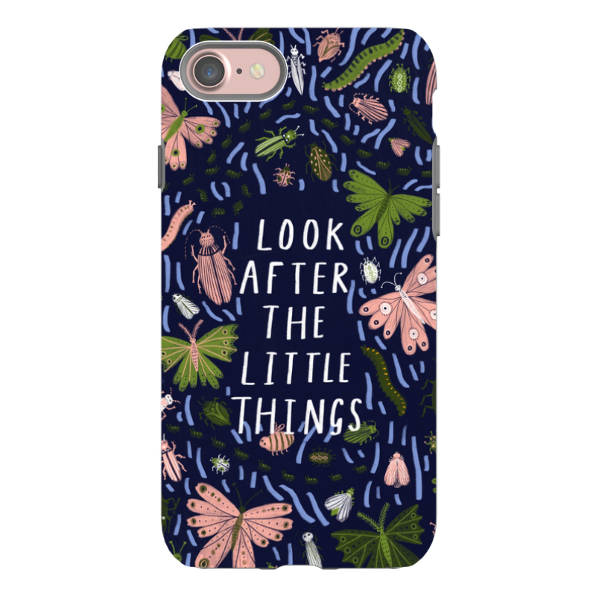 iPhone Tough Case - Little Things Blue By Lee Foster Wilson