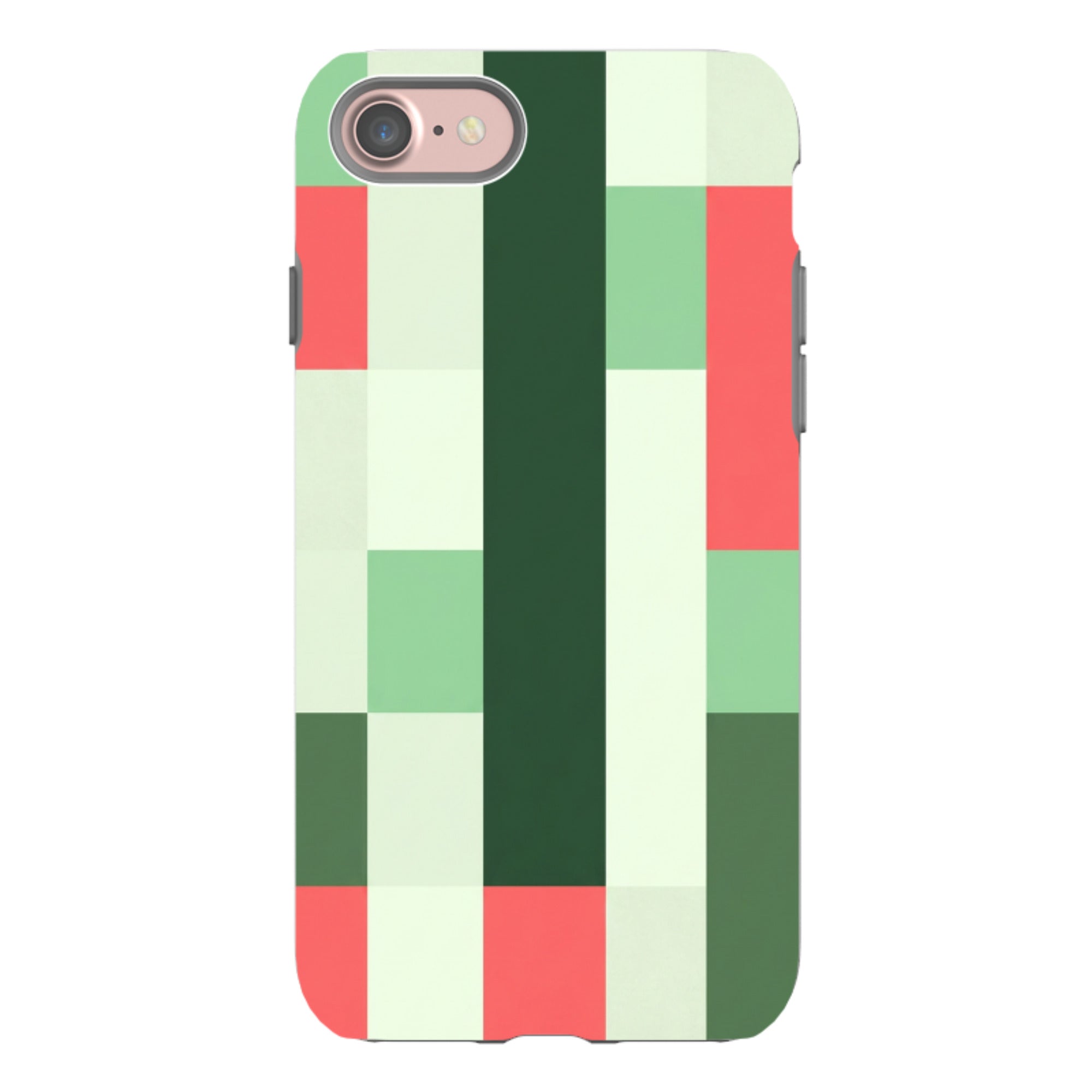 iPhone Tough Case - Retro Abstract Gingham