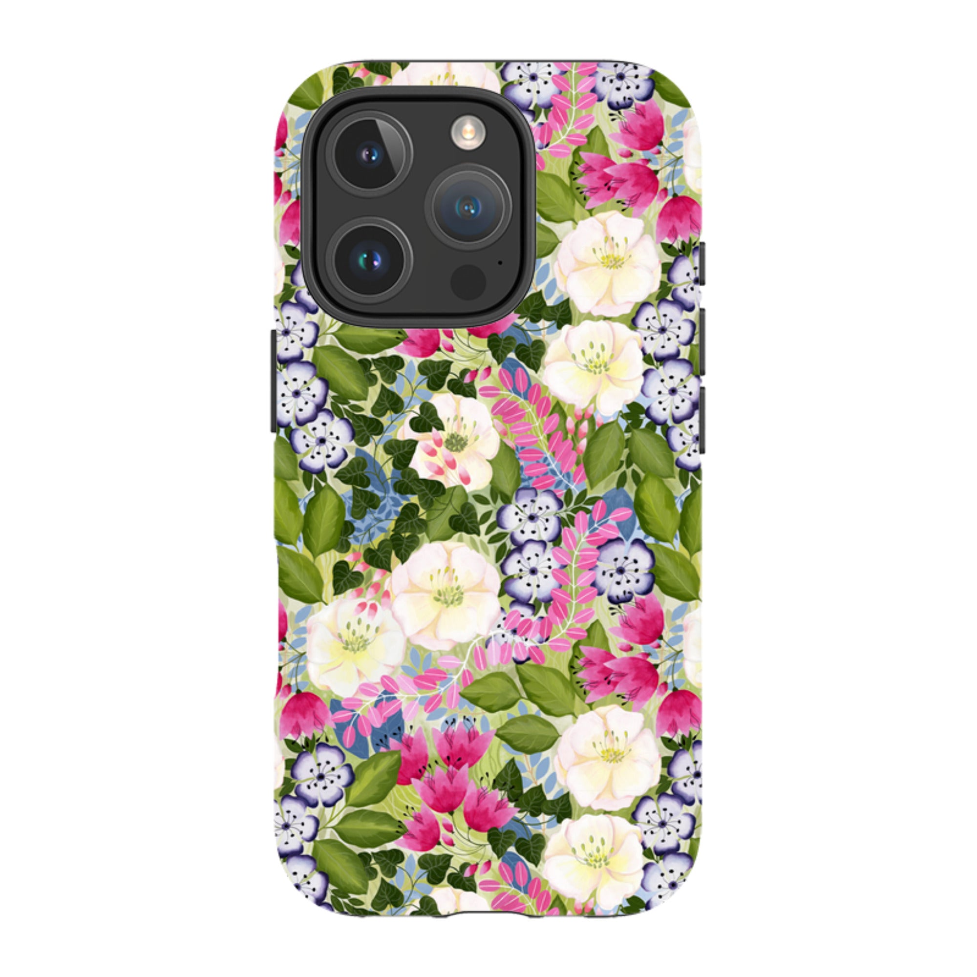 iPhone Tough Case - Pink Flowers By Bex Parkin