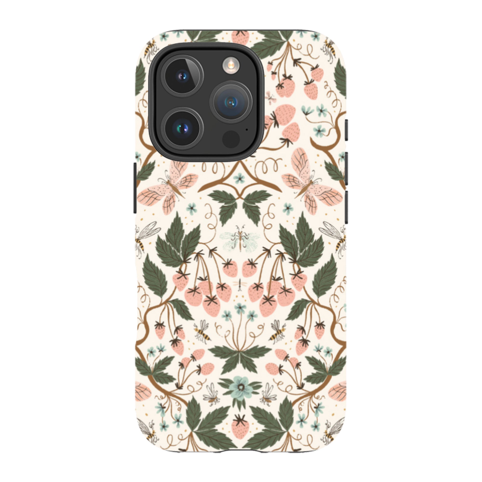 iPhone MagSafe Tough Case - Bugs and Berries Pattern By Meghann Rader