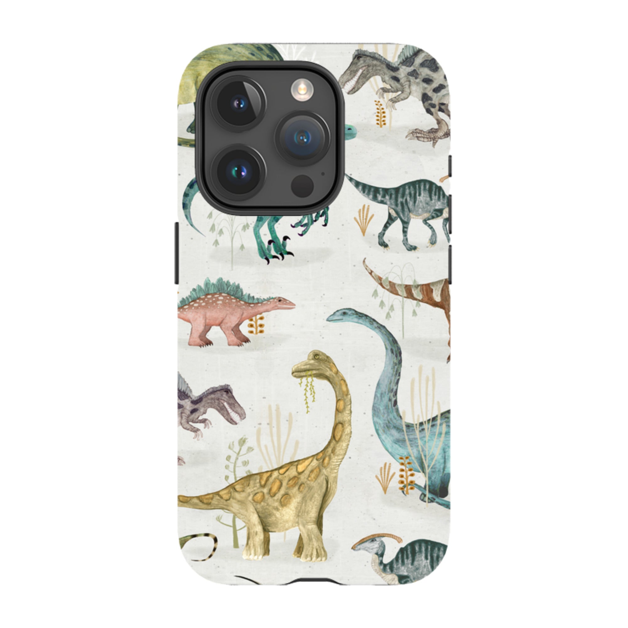 iPhone Tough Case - Dinosaur Pastel By Katherine Quinn