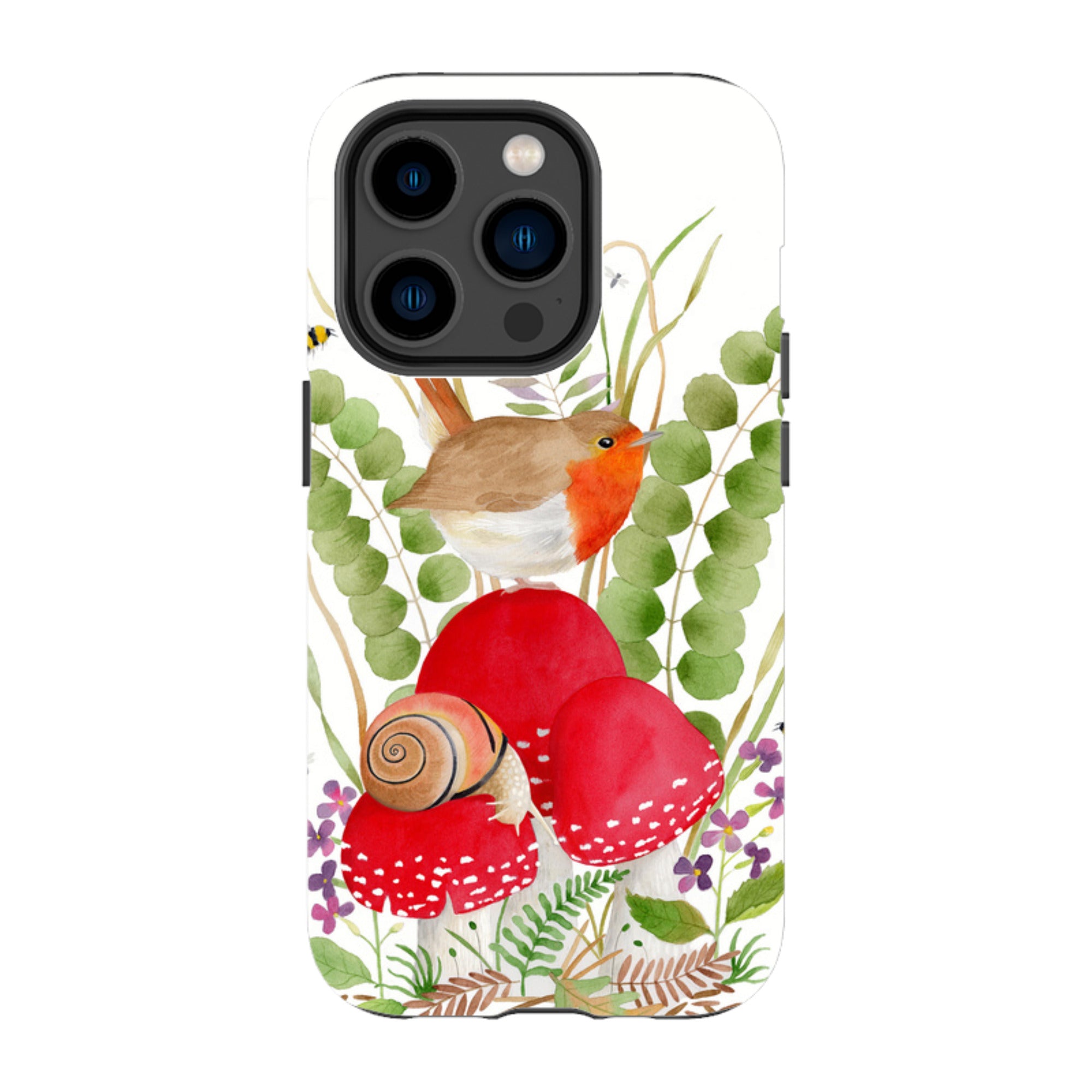 iPhone Tough Case - Robin And Snail By Bex Parkin