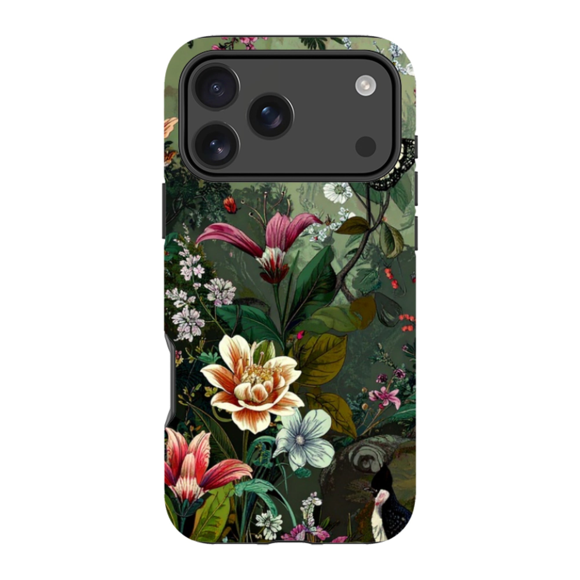 iPhone Tough Case - Green Vyne Butterfly