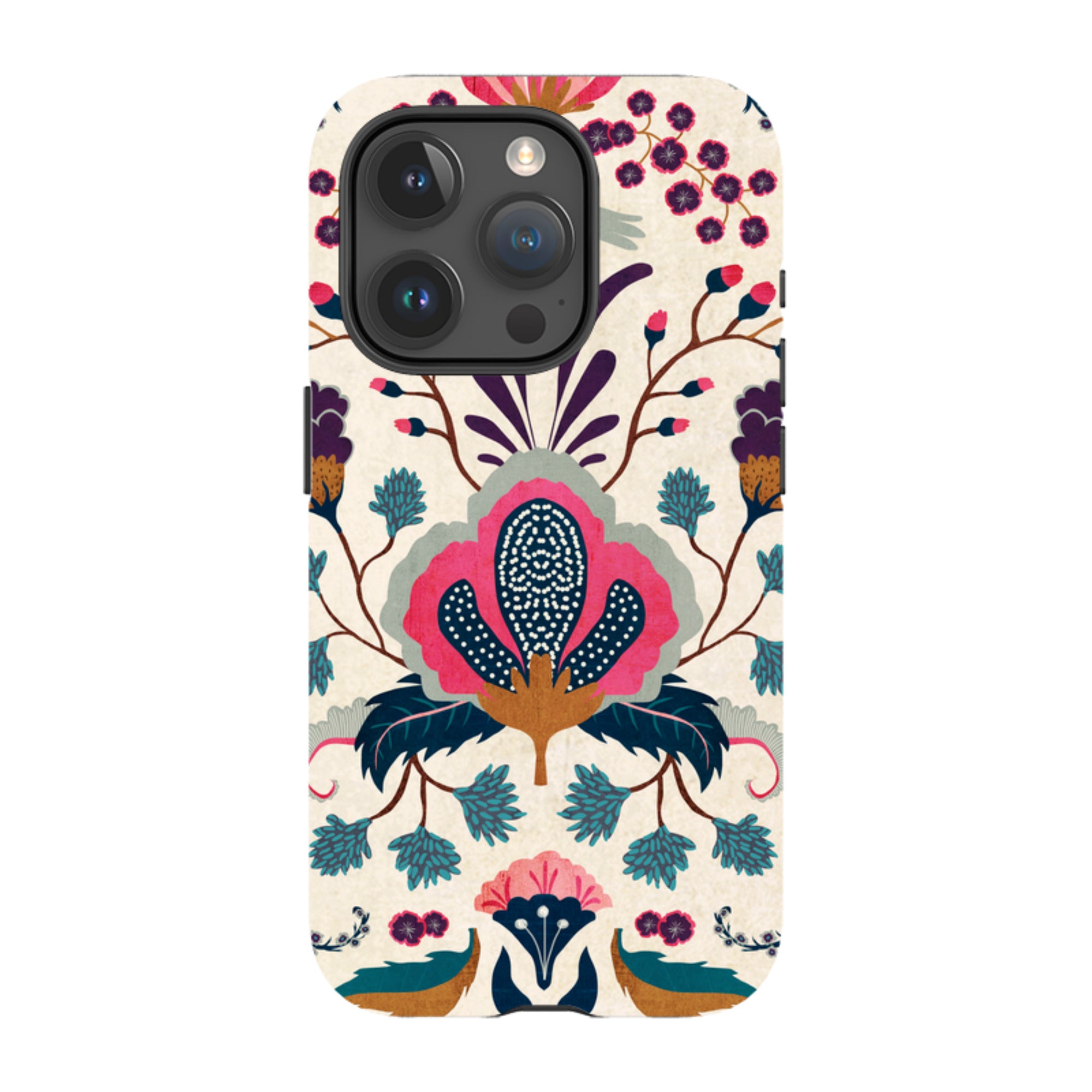 iPhone Tough Case - Folk Floral By Katherine Quinn