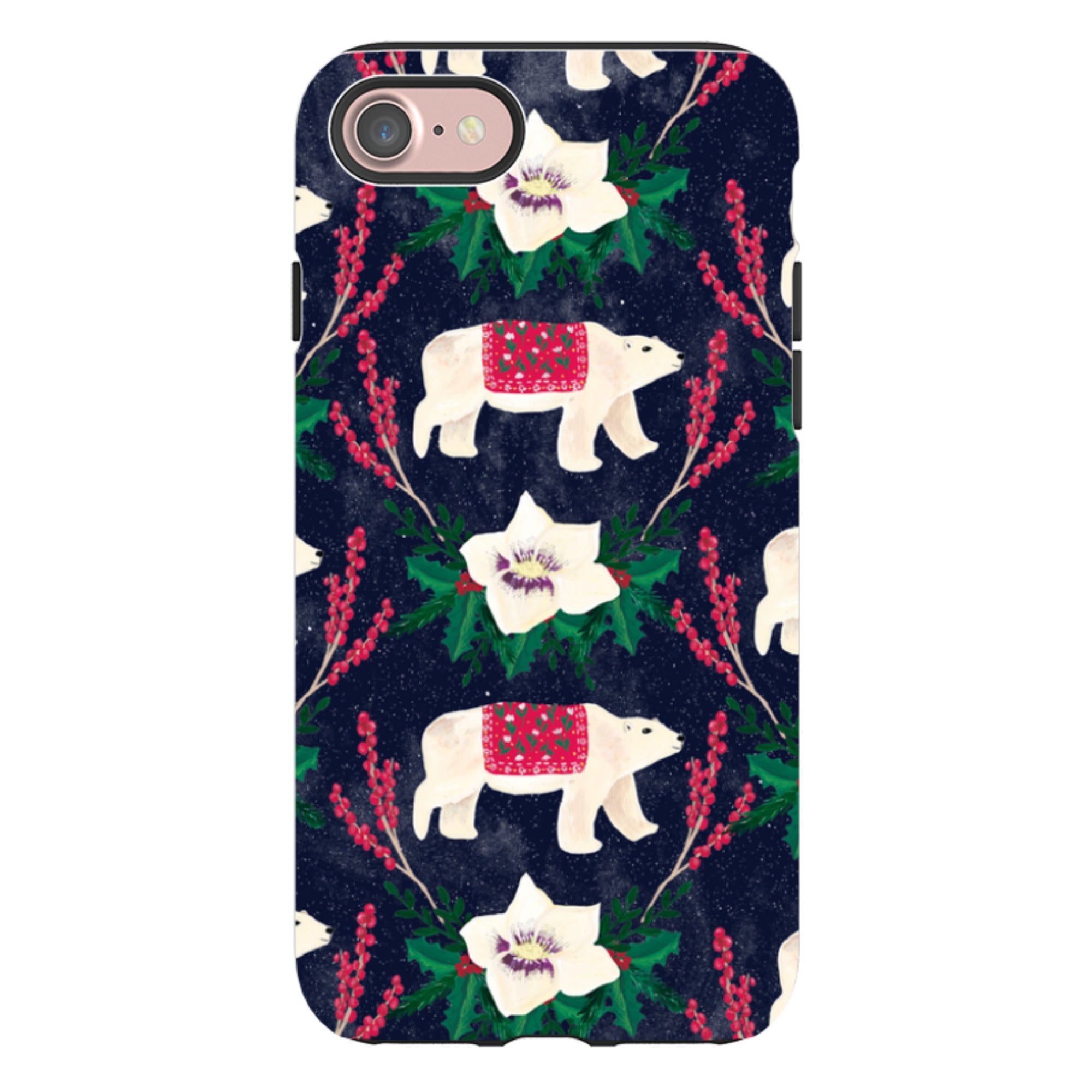 iPhone Tough Case - Midnight Polar Bears By Abby Jacobs