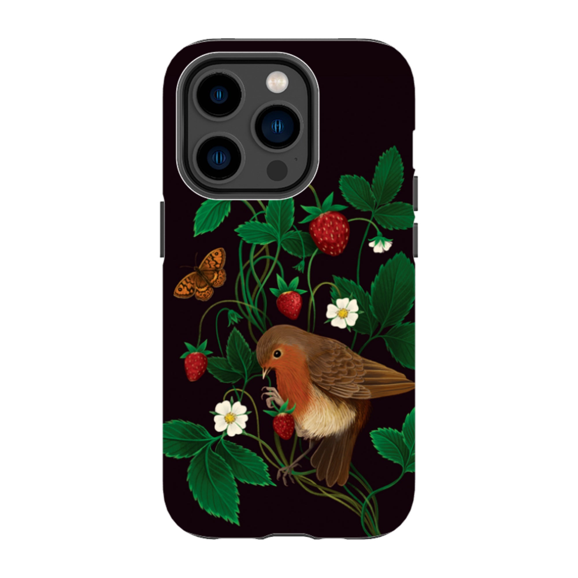 iPhone MagSafe Tough Case - Strawberry Thief By Anna Stead