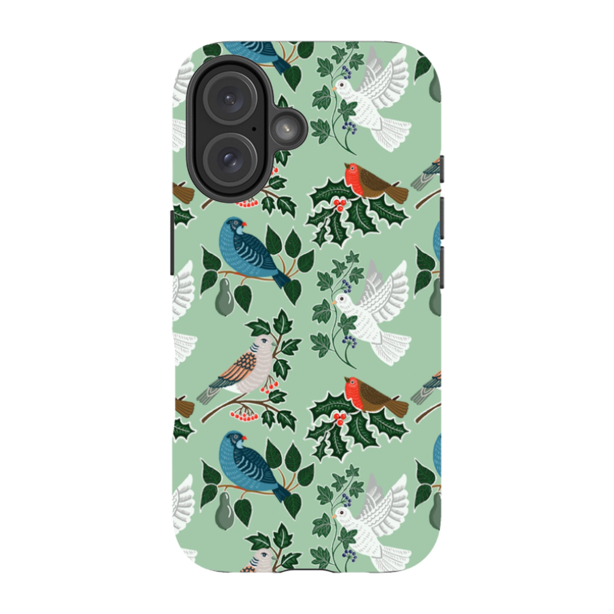 iPhone Tough Case - Winter Birds-1 By kate Heiss