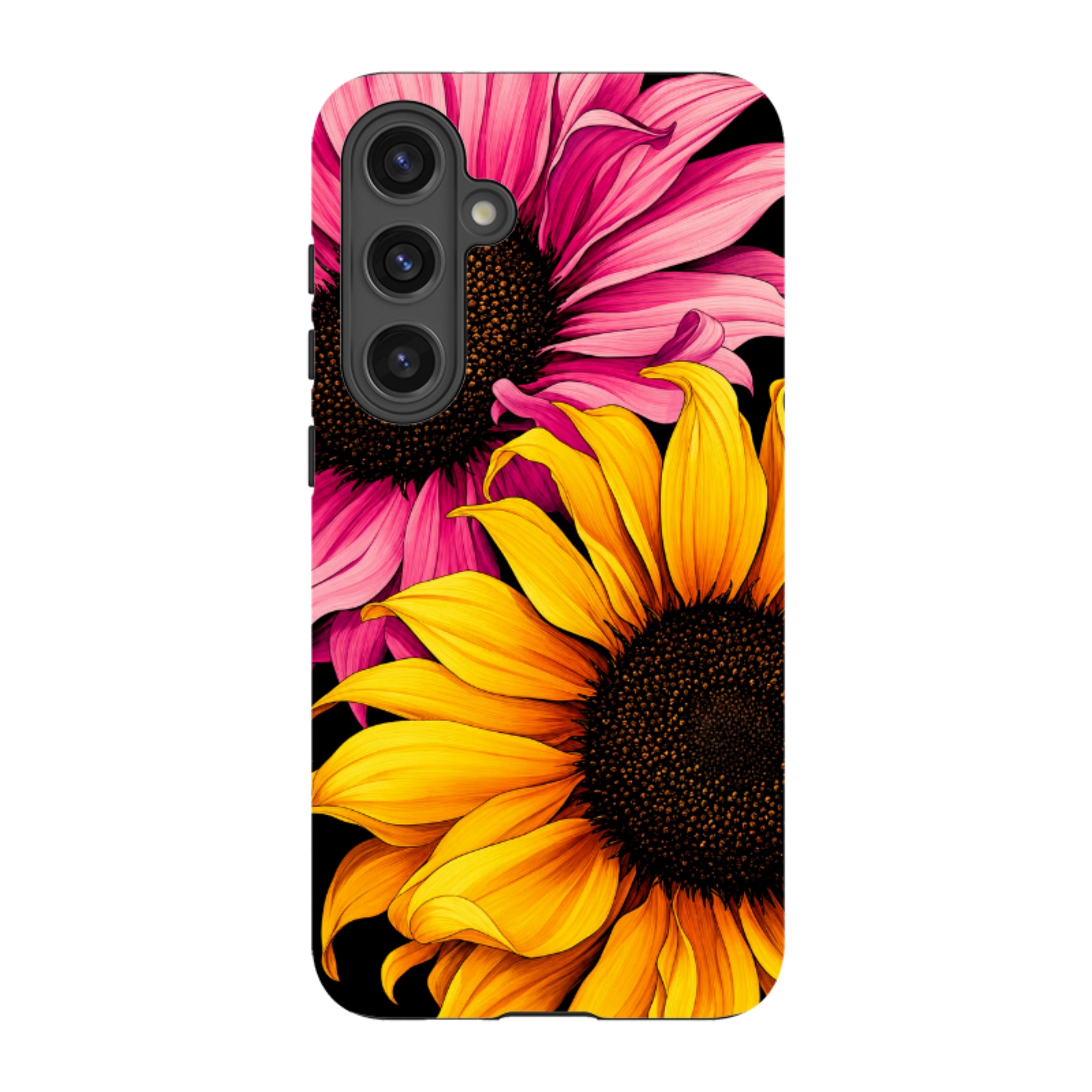 Samsung Tough Case - Yellow & Pink Sunflower