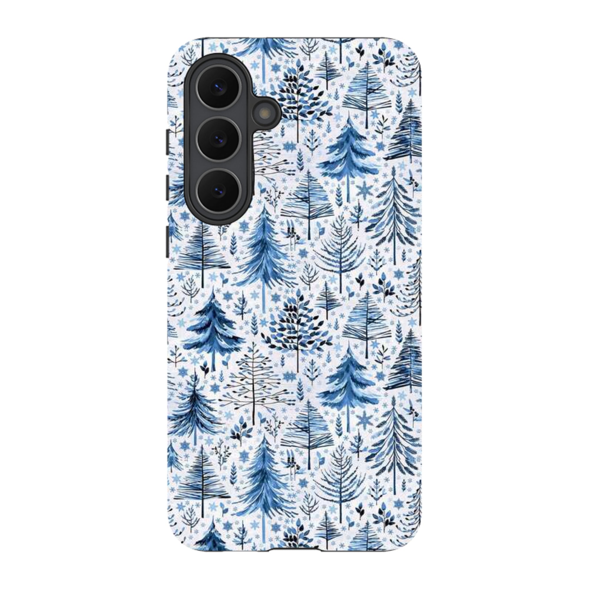 Samsung Tough Case - Blue Xmas Trees By Elisabeth Haager