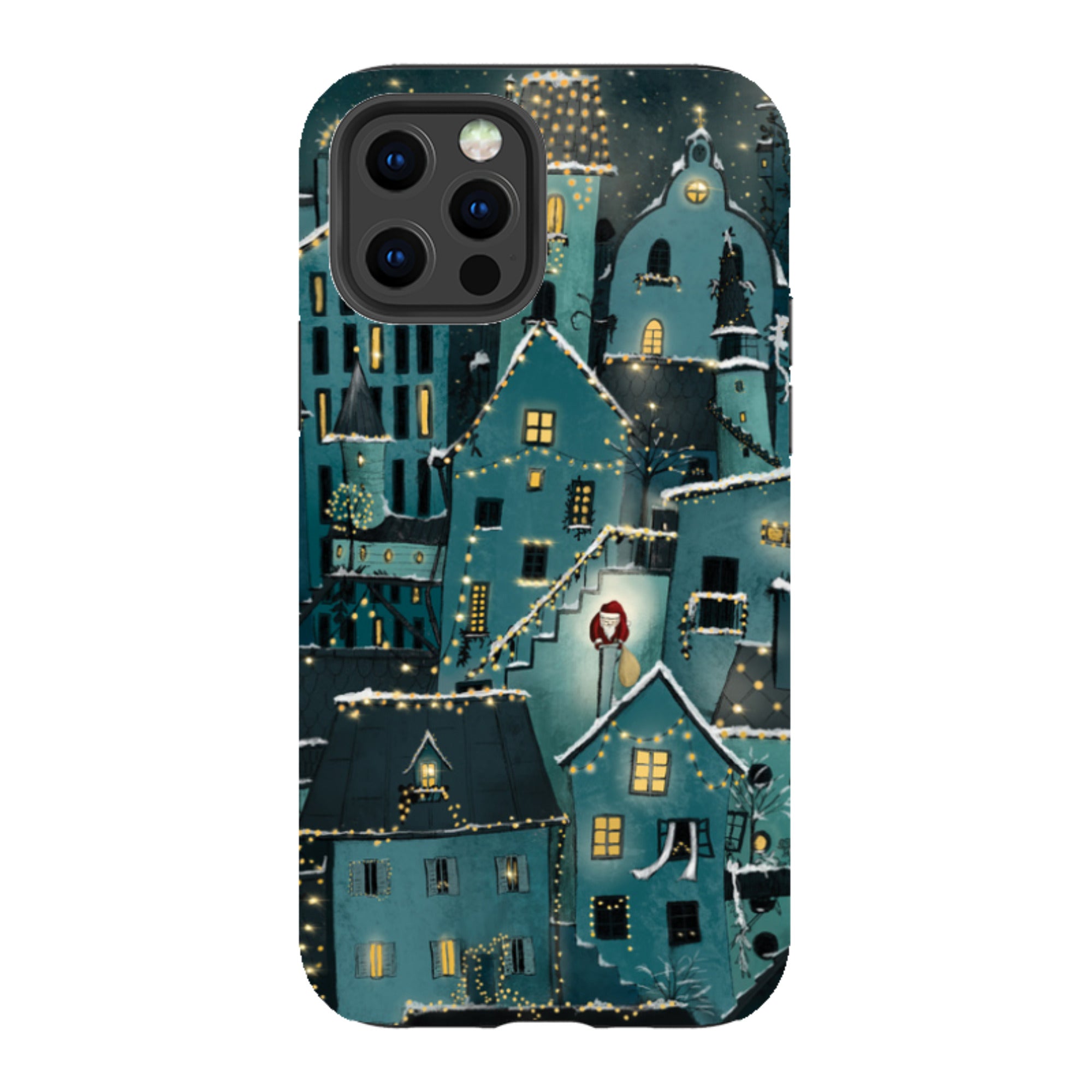 iPhone Tough Case - Citywinkles Blue By Maja Lindberg