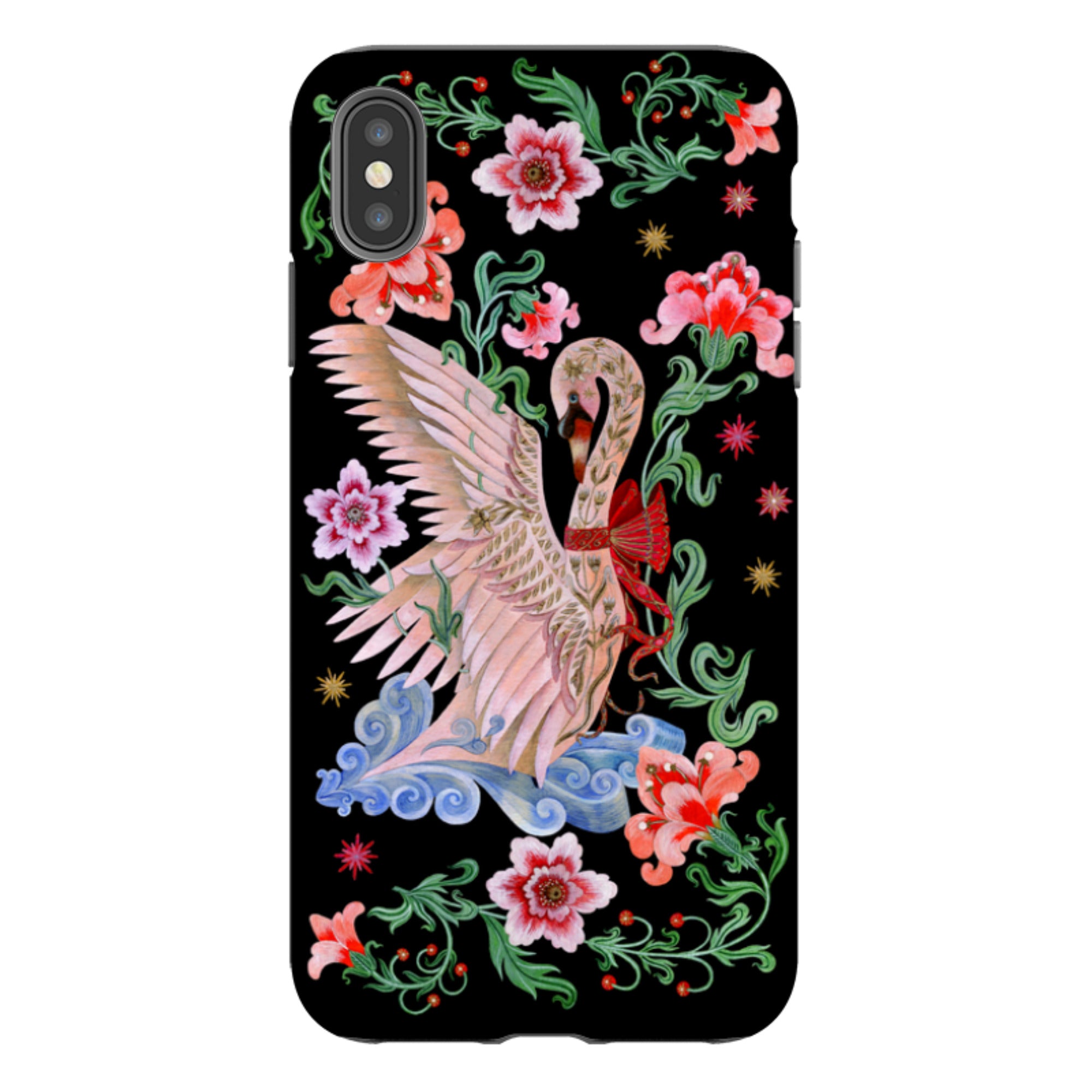 iPhone Tough  Case - Seven Swans A Swimming By Maria Matos